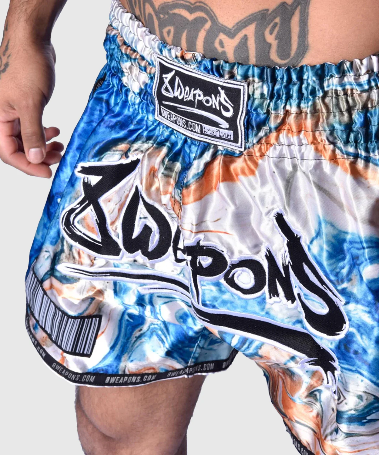 Short de Muay Thai 8 Weapons Vivo Vertigo - Bleu - Image 7