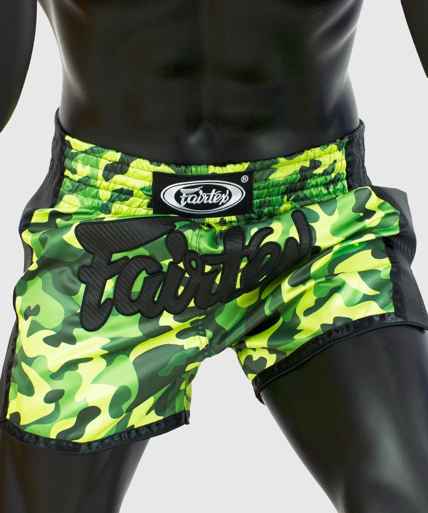 Short de Muay Thai Fairtex - Vert/Camo - Image 3