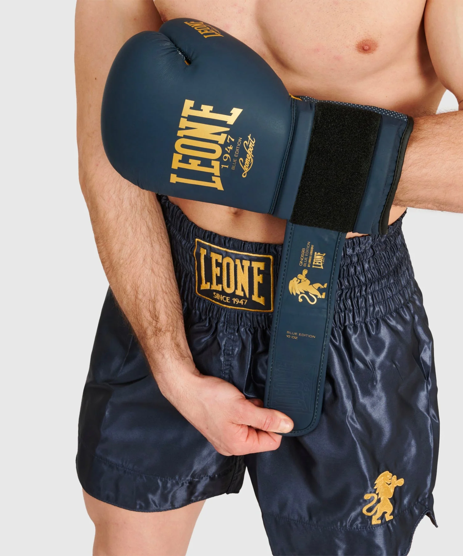 Short Muay Thaï Leone Basic - Bleu - Image 6