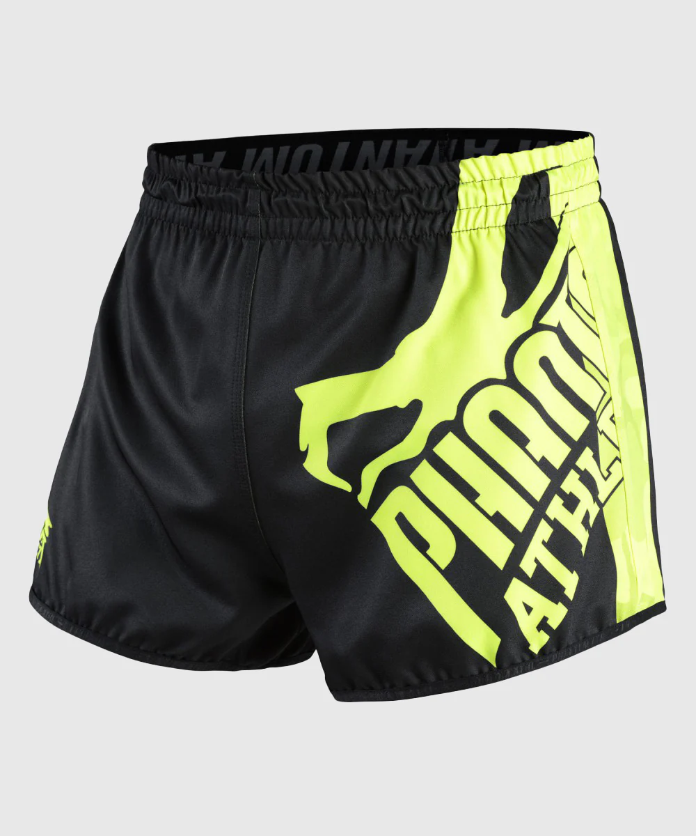 Short de Muay Thai Phantom Athletics Revolution - Noir/Jaune