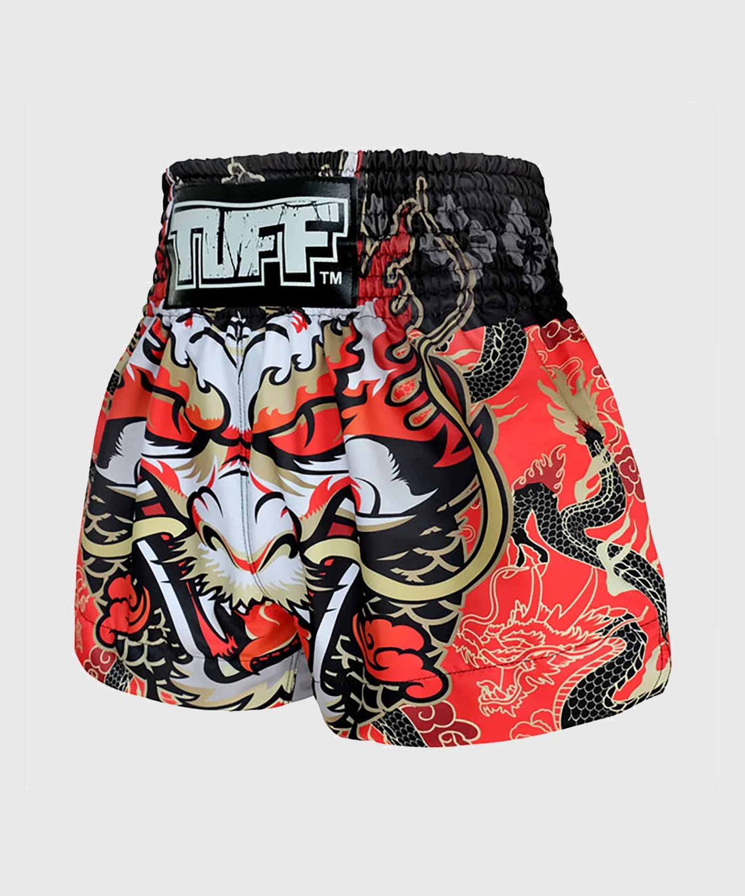 Short de Muay Thai Tuff Dragon King - Rouge - Image 2