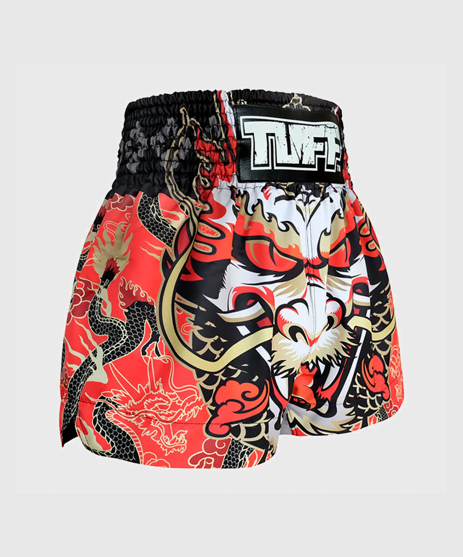 Short de Muay Thai Tuff Dragon King - Rouge - Image 4