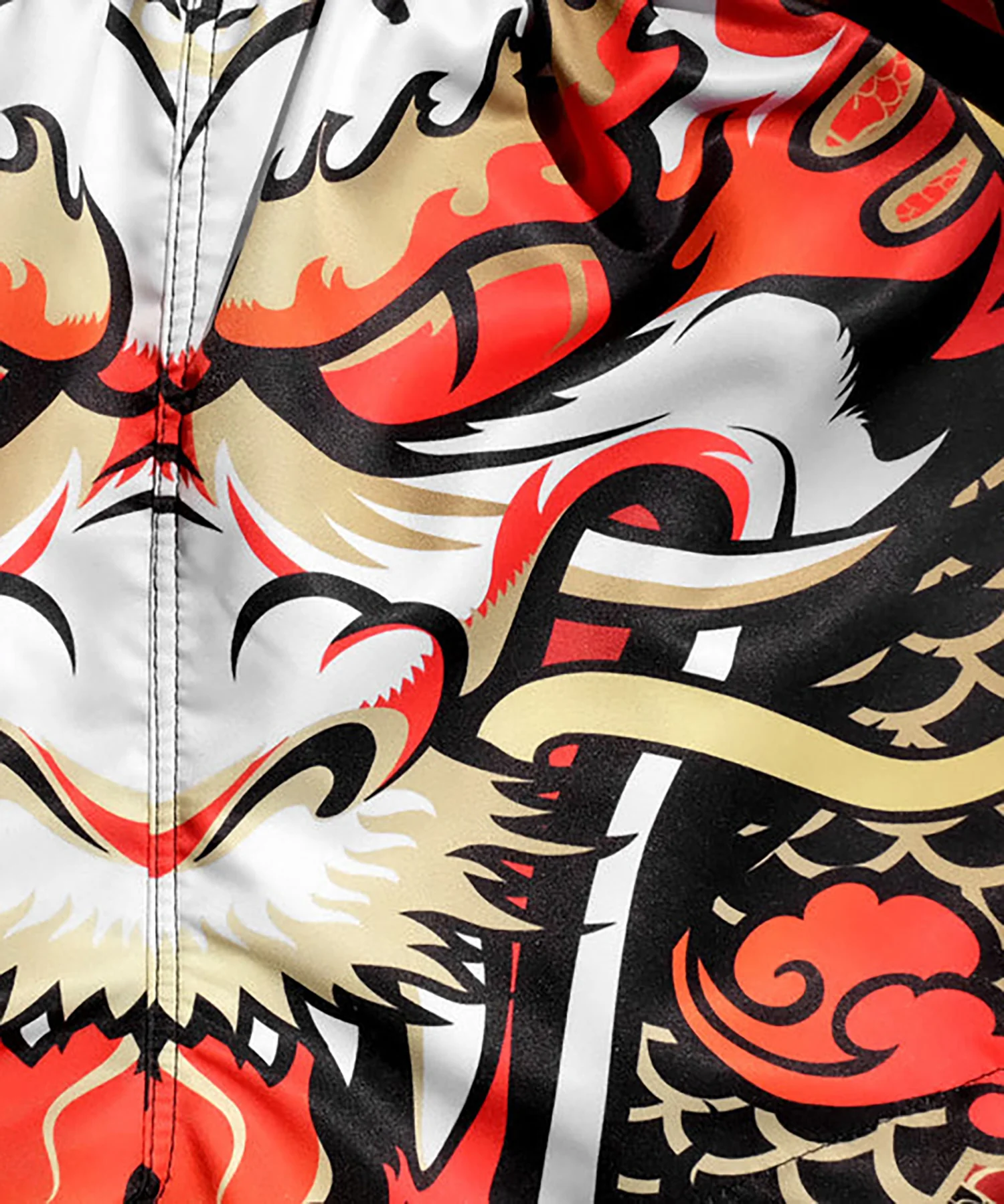Short de Muay Thai Tuff Dragon King - Rouge - Image 5