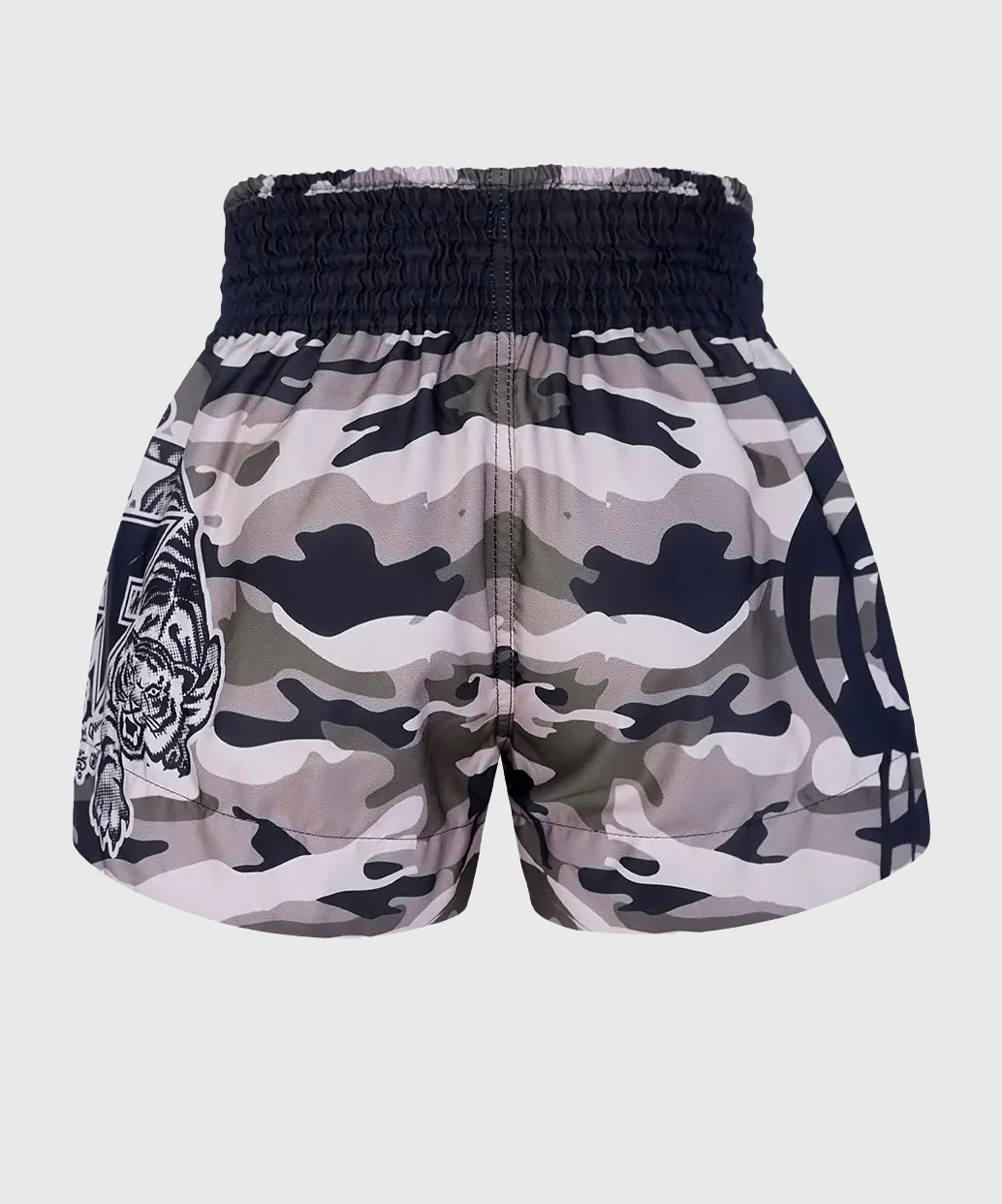 Short de Muay Thai Tuff Grey Military Camouflage - Gris - Image 3