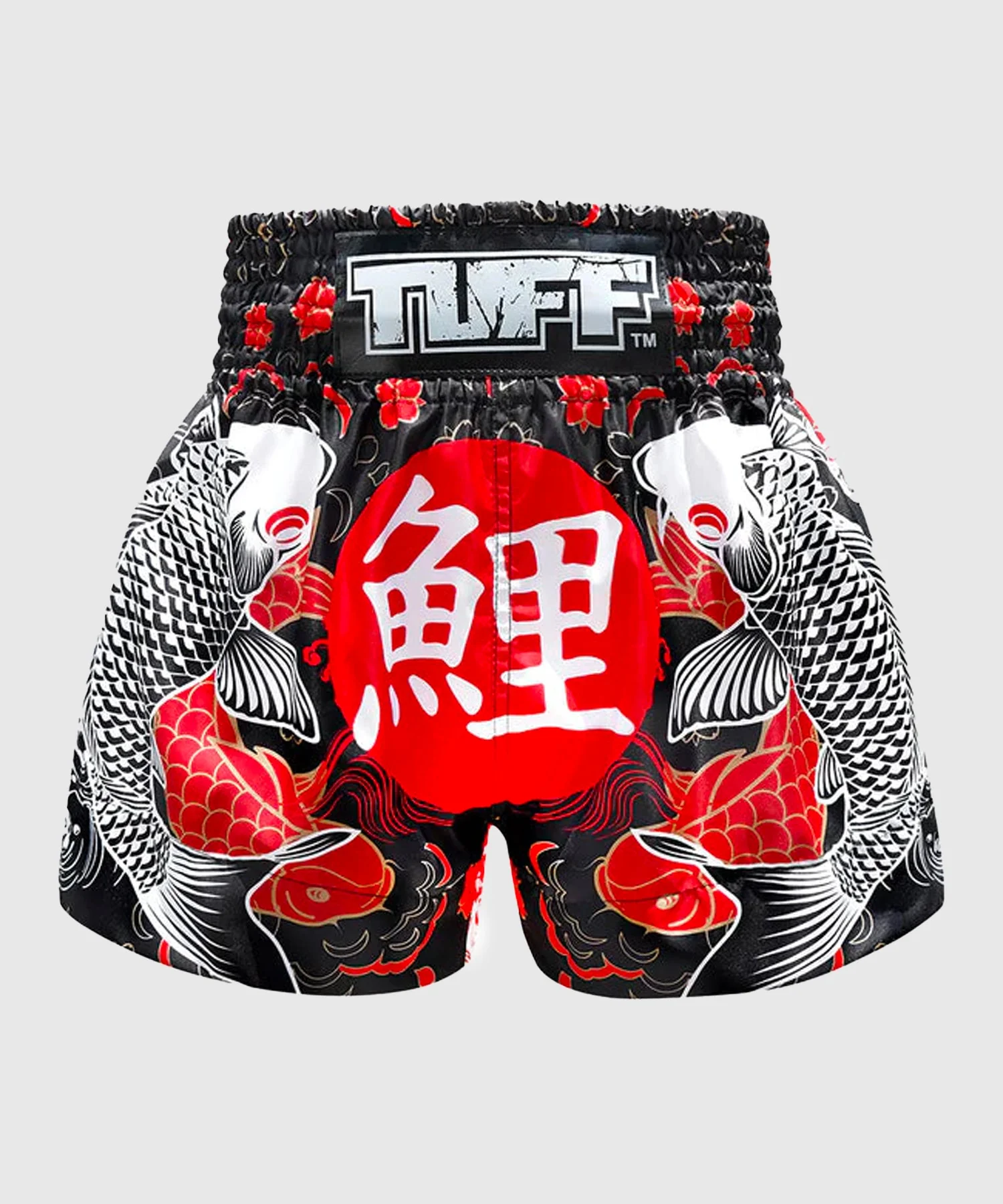 Short de Muay Thai Tuff Japanese Koi Fish - Noir