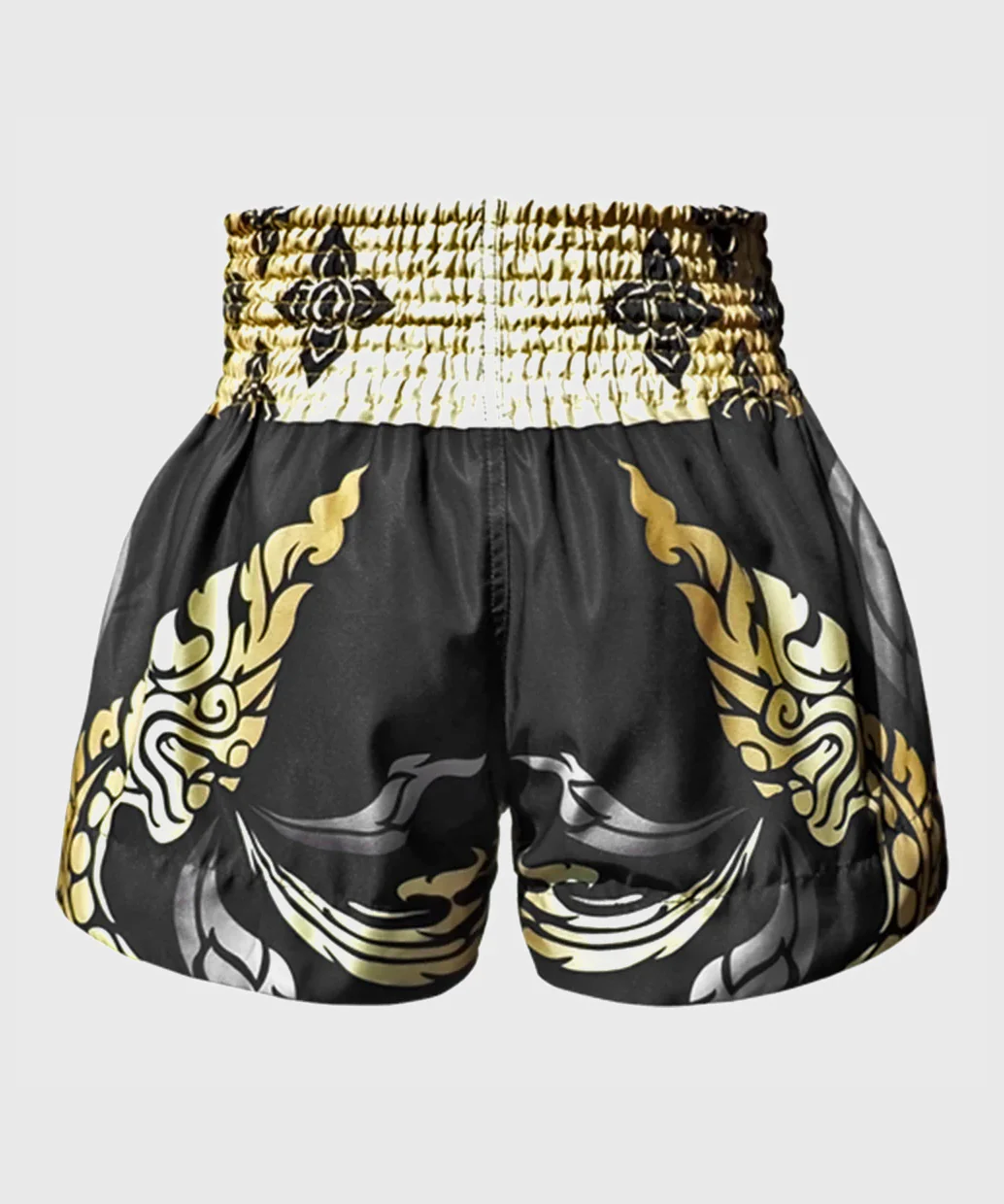 Short de Muay Thai Tuff The King Of Naga Black - Noir/Or - Image 3