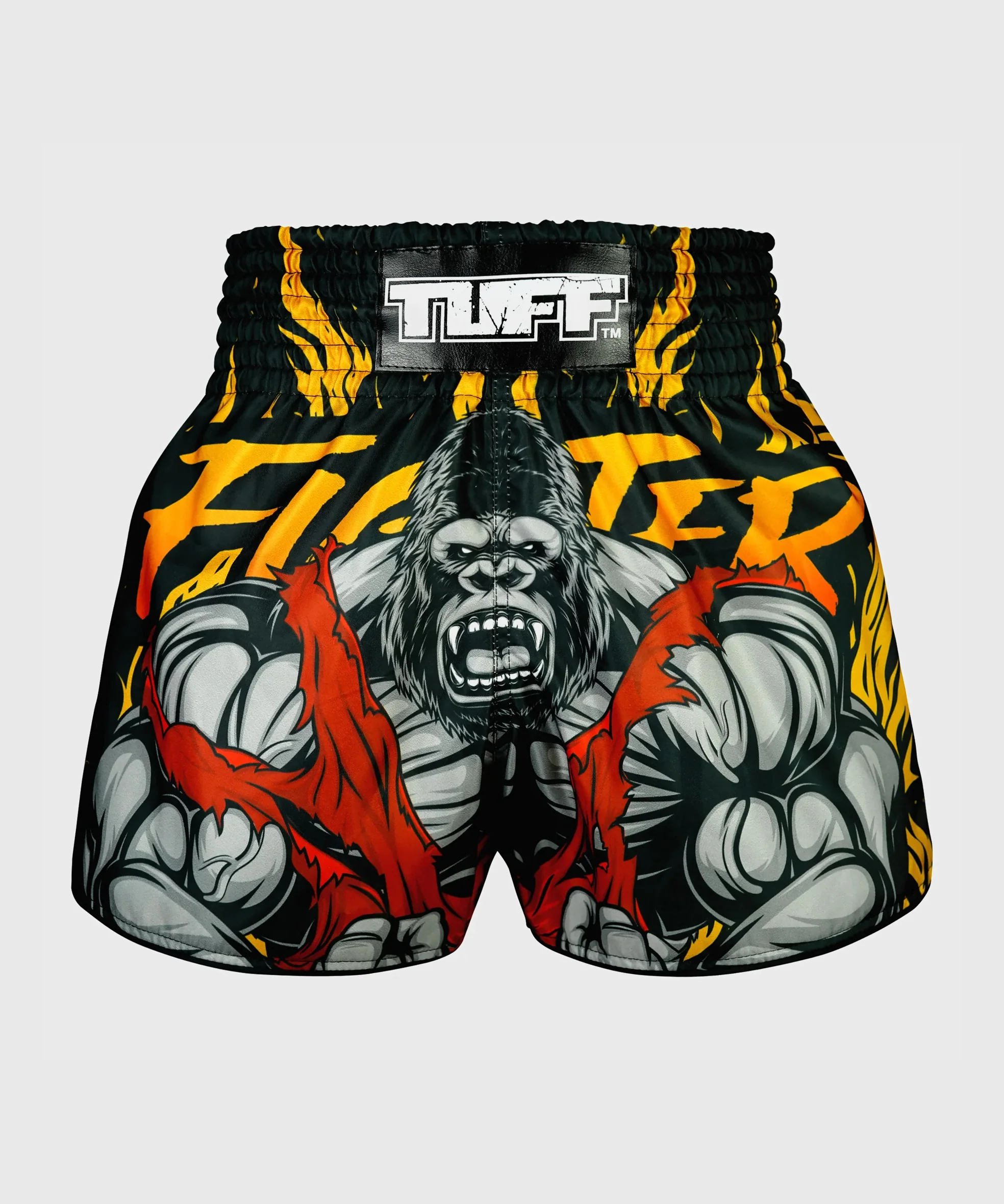 Short de Muay Thai Tuff Retro Style The Gigantic Beast - Noir