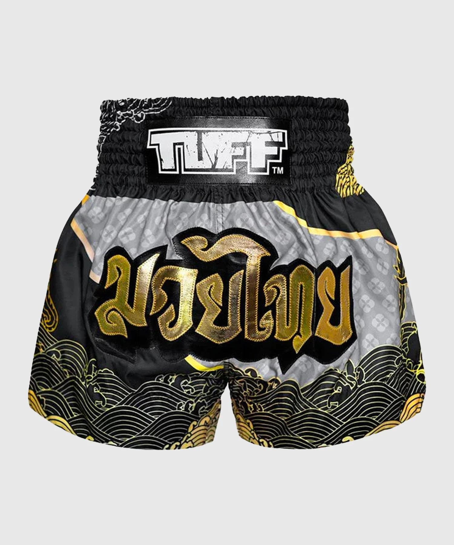 Short de Muay Thai Tuff Waree Kunchorn - Noir