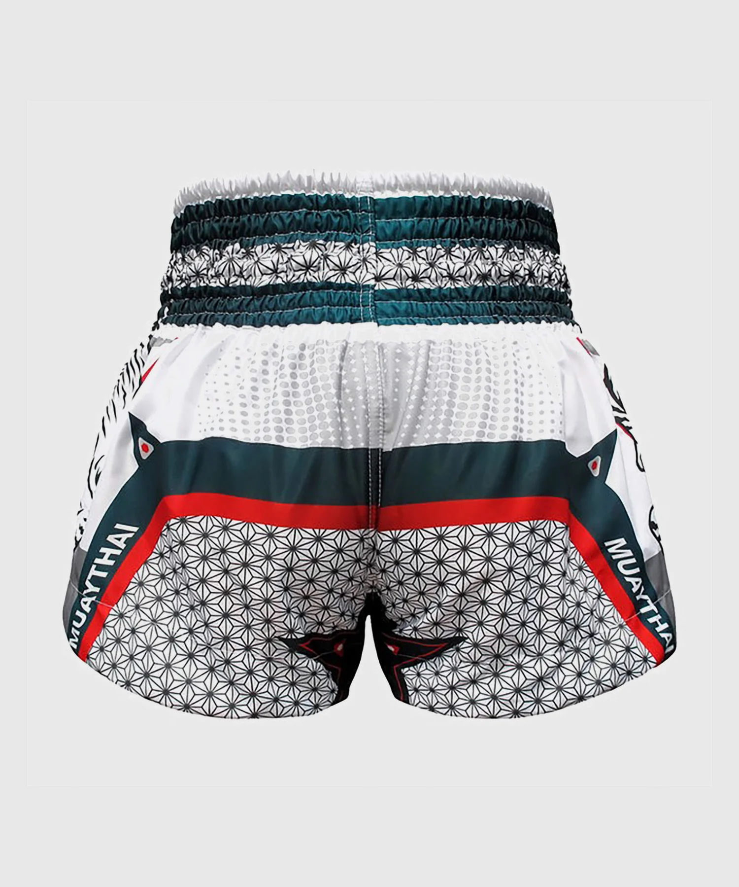 Short de Muay Thai Tuff White Tiger - Blanc - Image 3