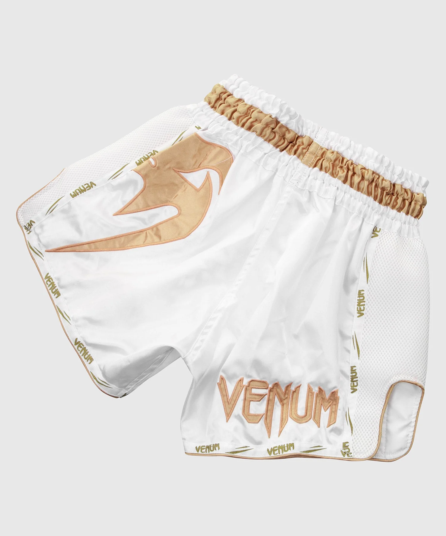 Short Muay Thai Venum Giant - Blanc/Doré - Exclusivité - Image 4