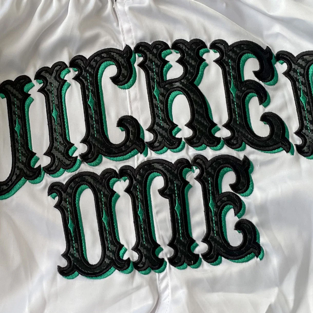 Short de Muay Thai Wicked One Bandido - Blanc - Image 2
