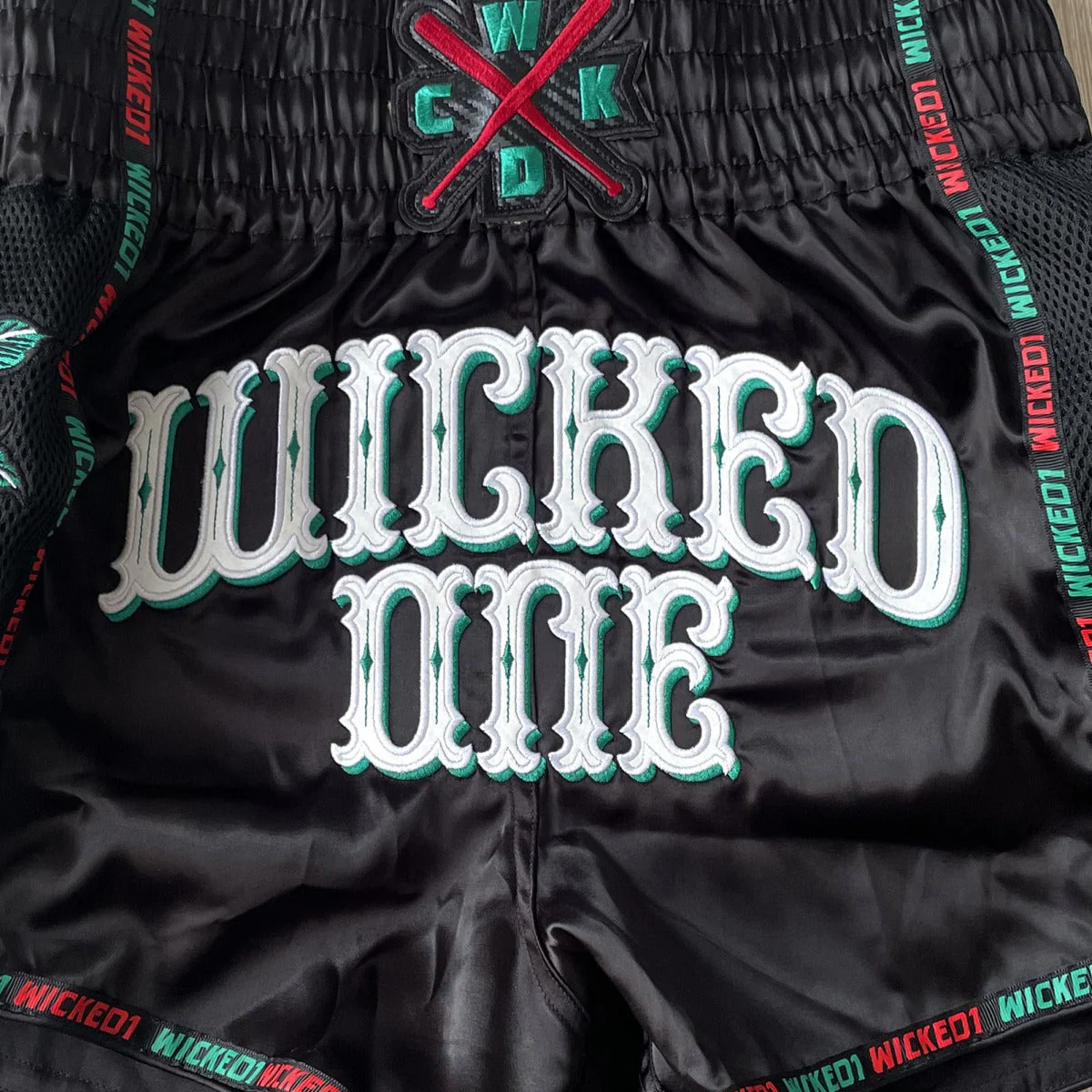 Short de Muay Thai Wicked One Bandido - Noir - Image 2