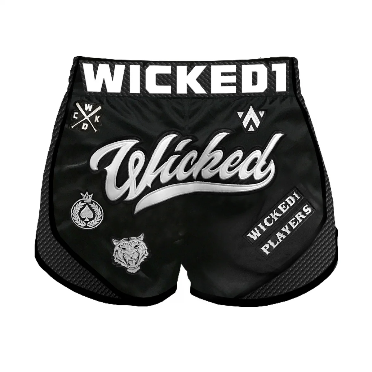 Short de Muay Thai Wicked One Squad - Noir - Image 2