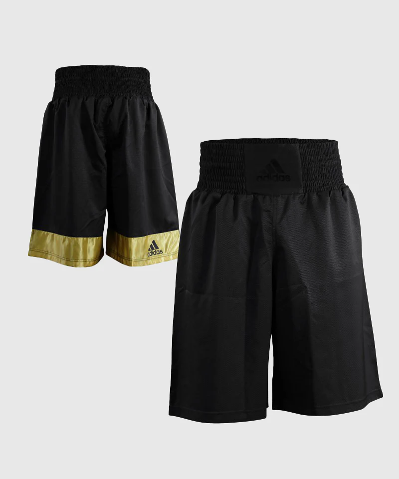 Short de MMA Adidas MULTI-BoxeS - Noir/Or - Image 2
