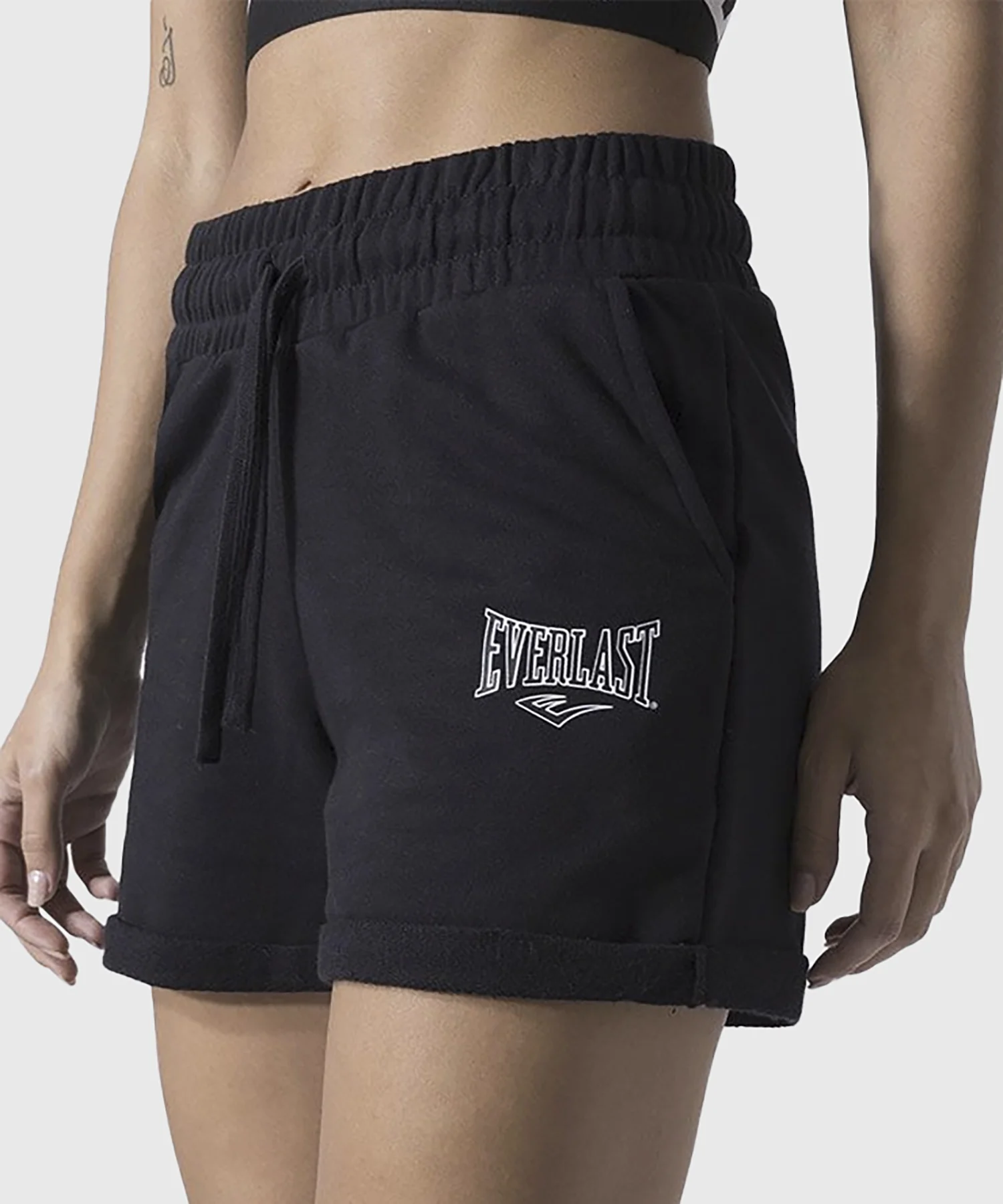 Short Pour Femmes Everlast Fleece - Noir