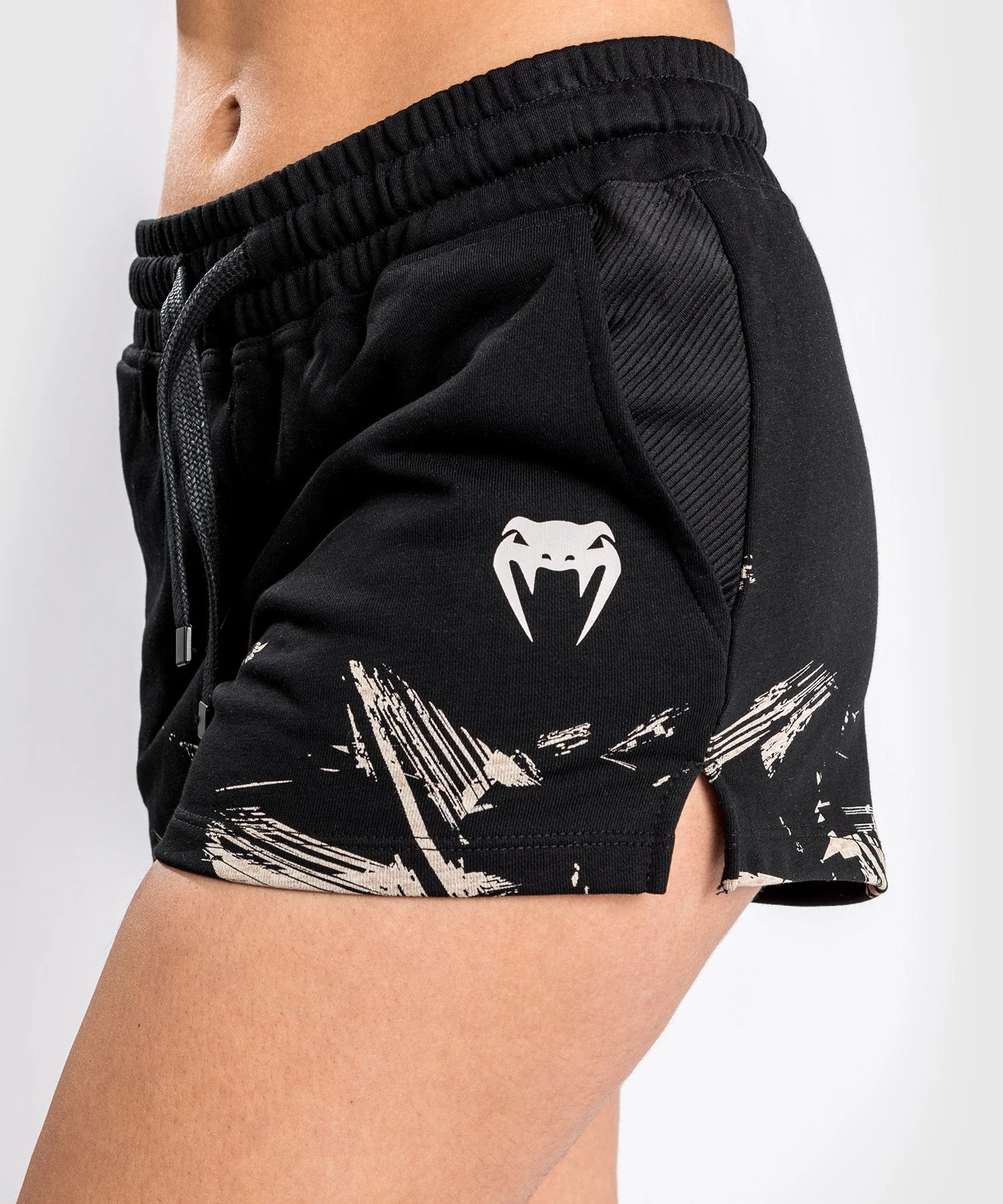 Short UFC Venum Authentic Fight Week 2.0 - Pour Femmes - Noir/Sable - Image 3