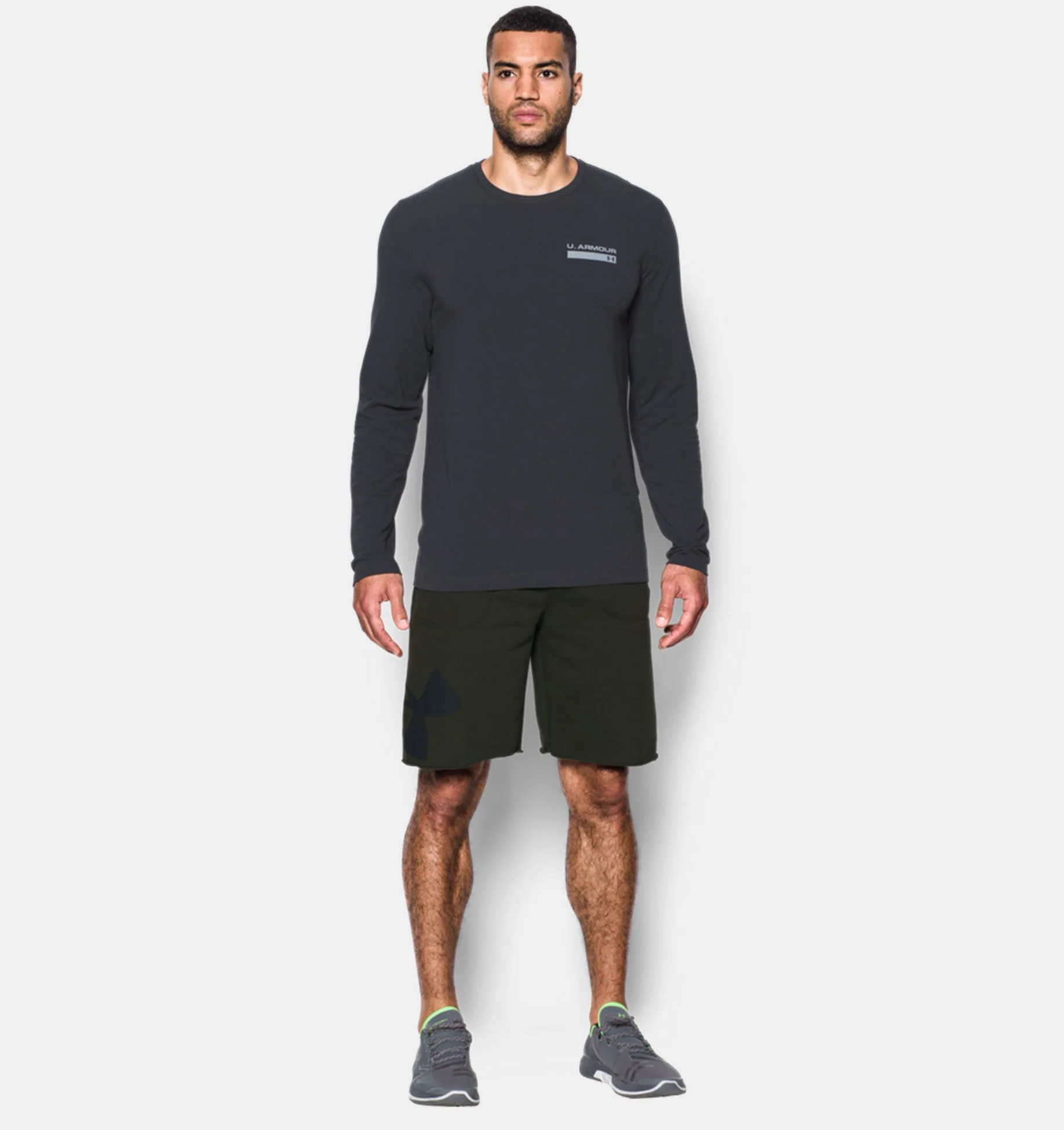 Short Under Armour Rival Exploded Graphic - Vert - Image 2