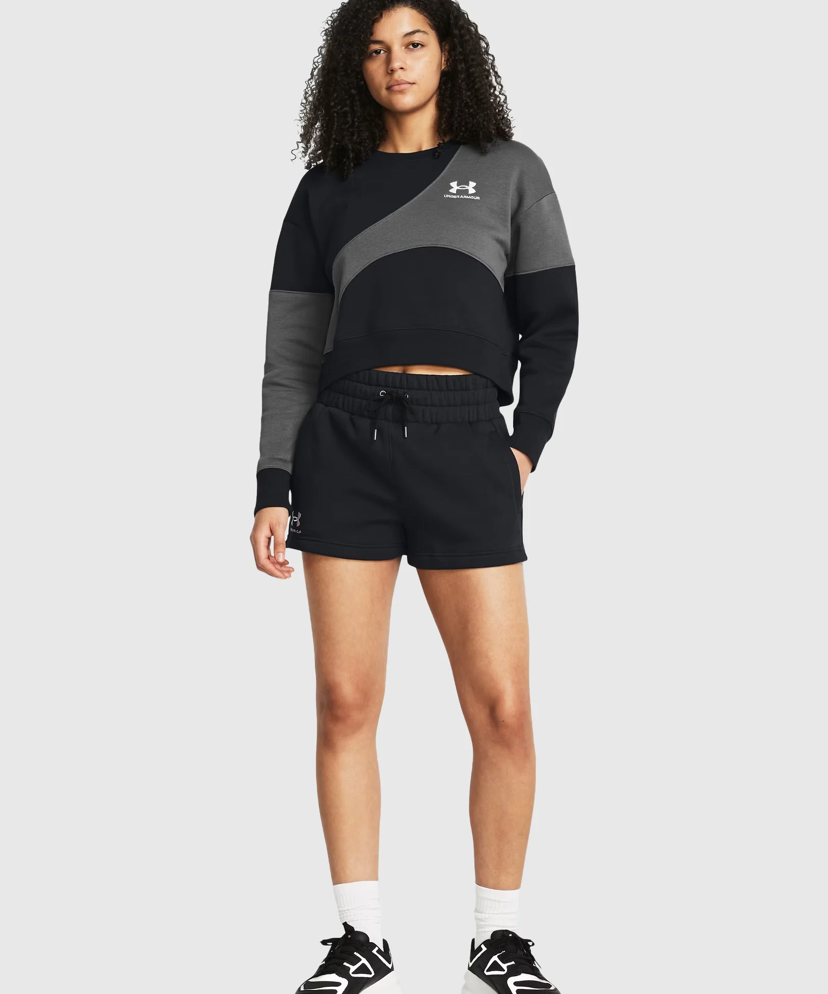Short Under Armour Ua Icon Fleece Pour Femme - Noir - Image 3