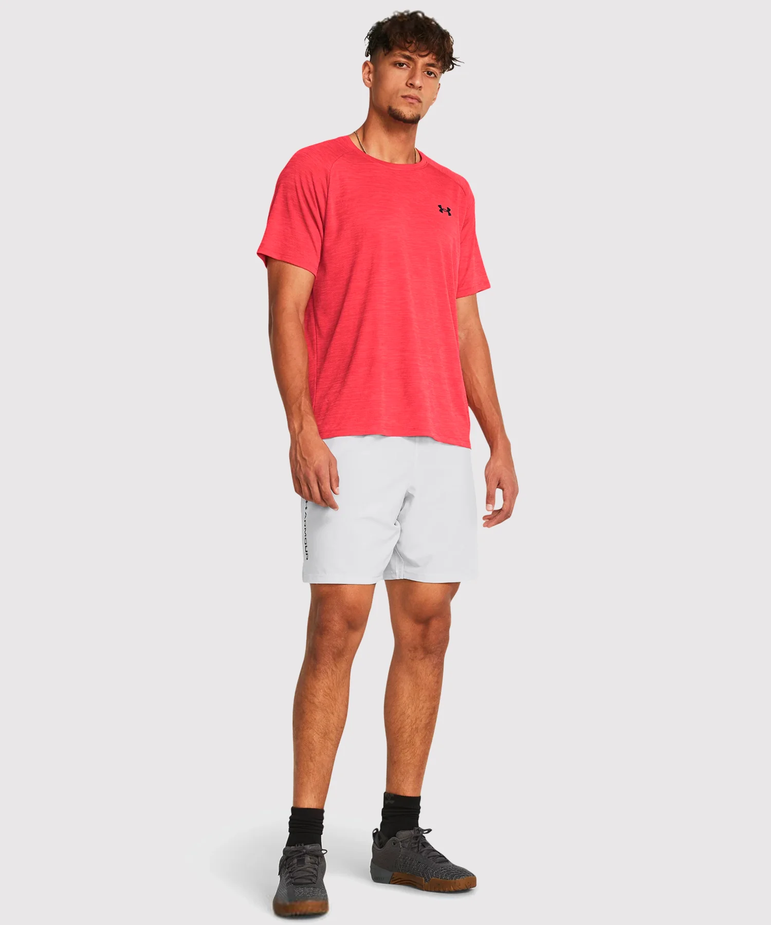 Short Under Armour Ua Woven Wordmark - Gris Clair - Image 3