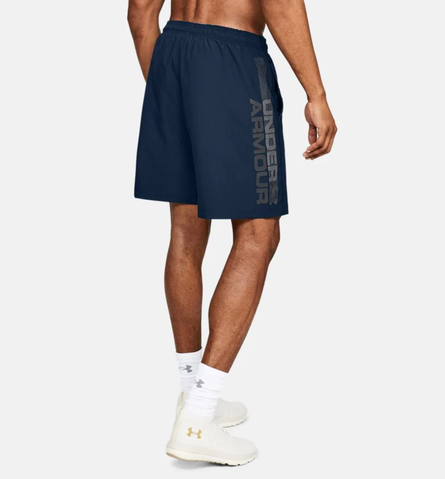 Short Under Armour Woven Graphic Wordmark - Bleu Marine - Image 2