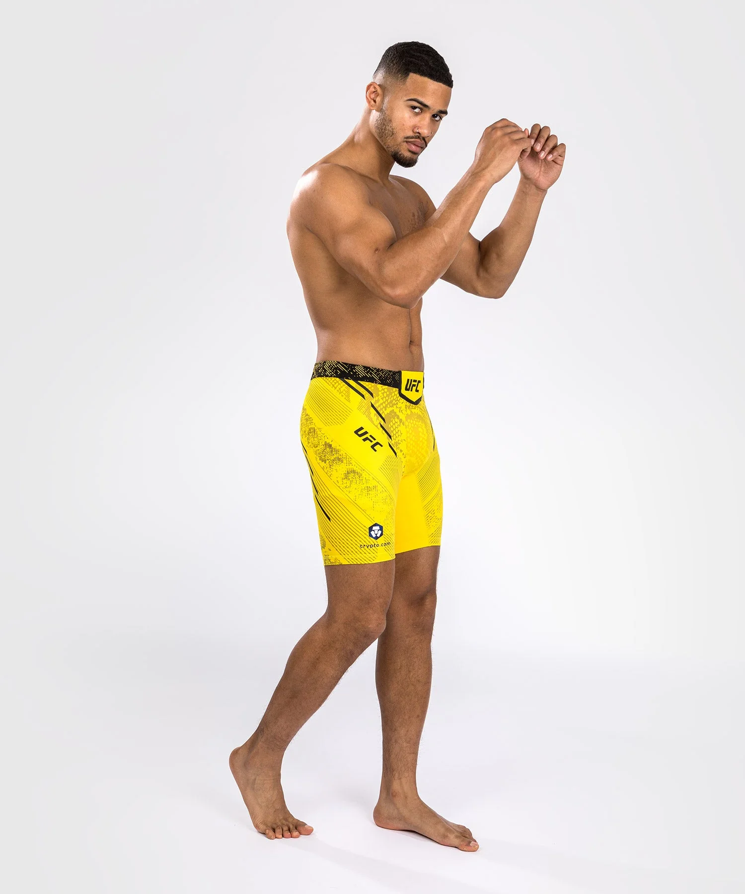 Short de compression pour Hommes UFC Adrenaline by Venum Authentic Fight Night - Jaune - Image 5