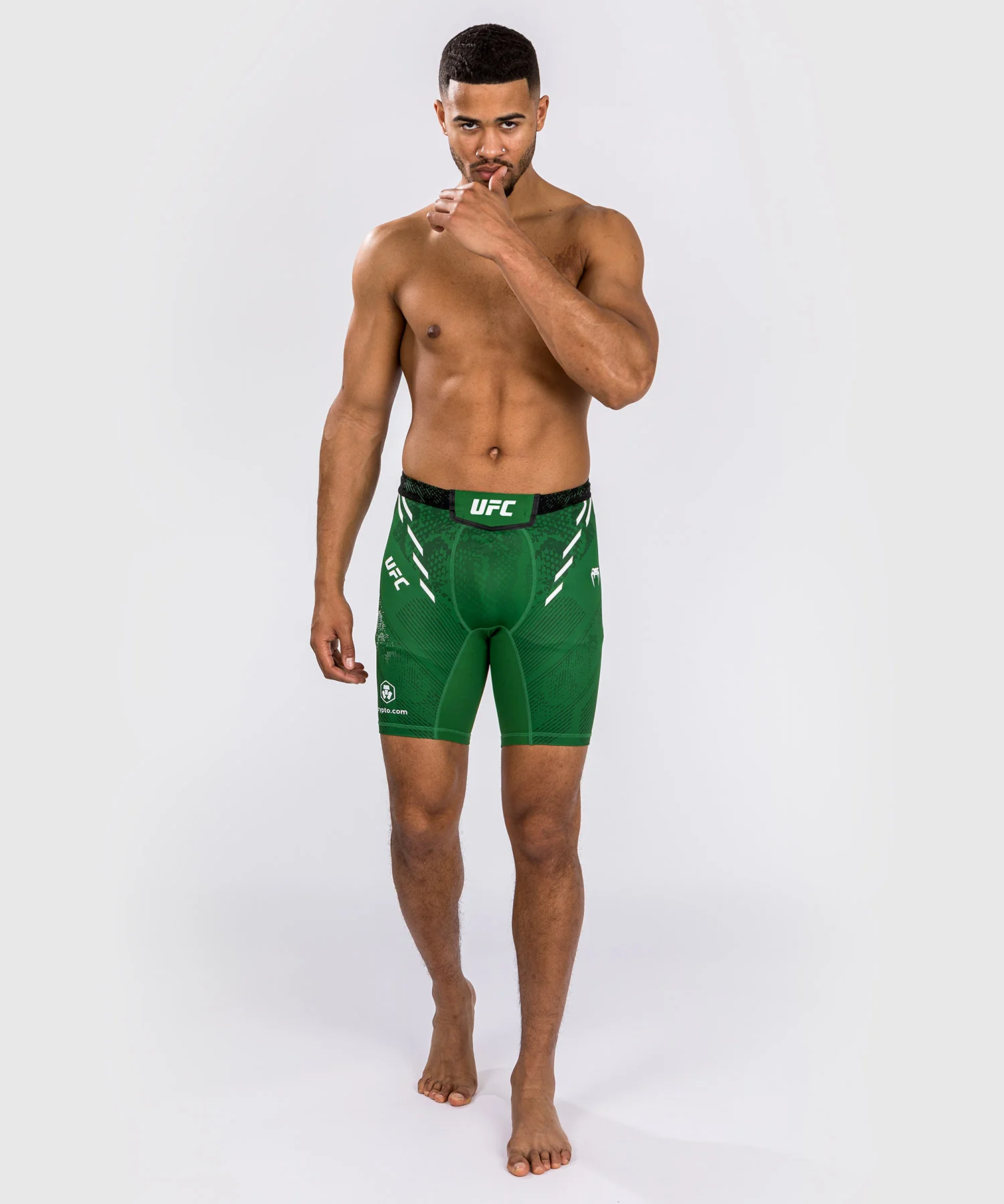 Short de compression pour Hommes UFC Adrenaline by Venum Authentic Fight Night - Vert - Image 4