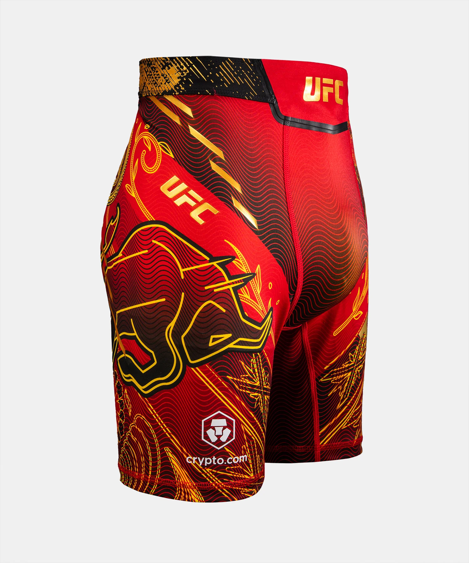 Short de compression pour Hommes UFC Unrivaled by Venum Ilia Topuria - Rouge - Image 4