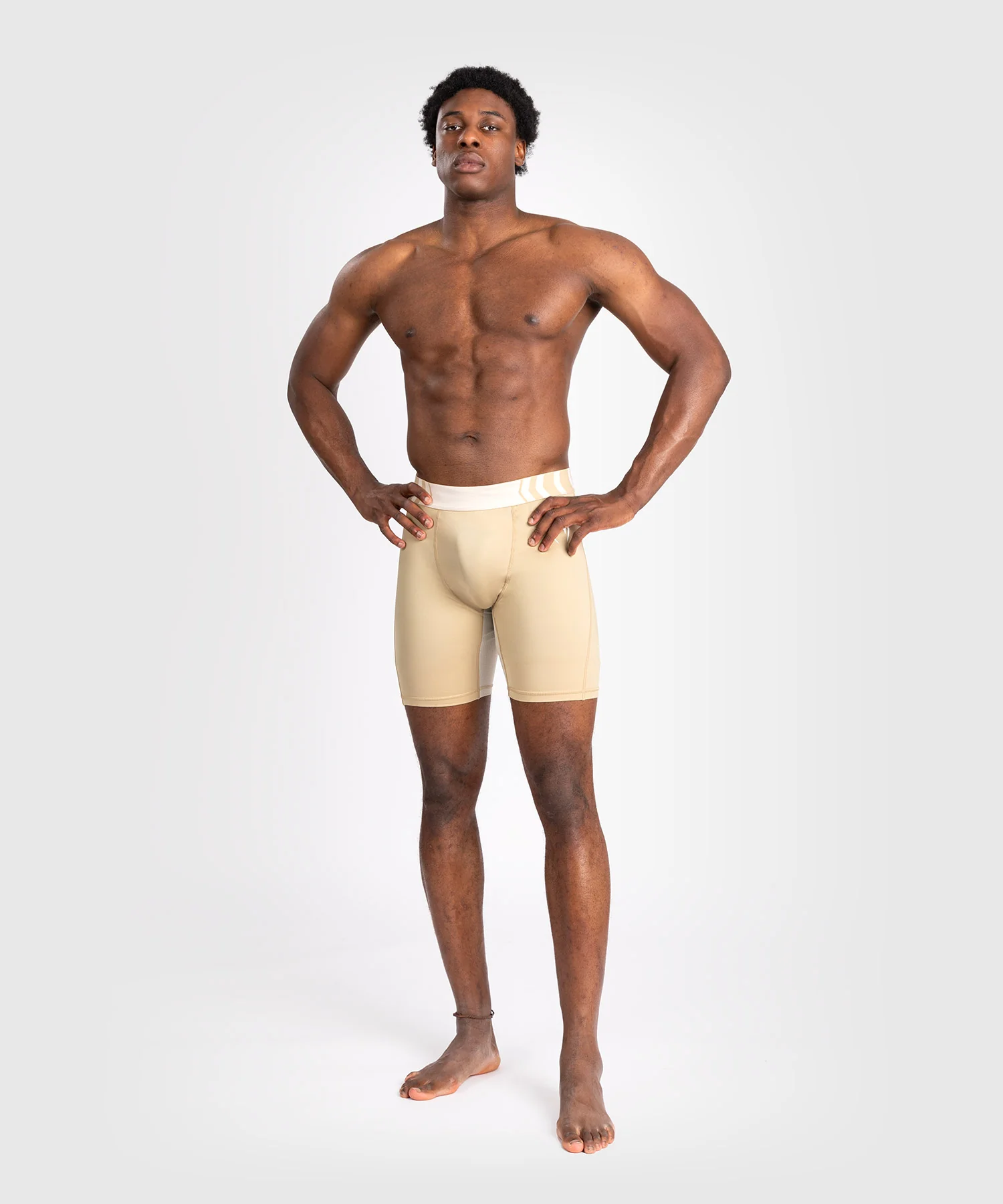 Short de compression pour Hommes Venum Tempest - Beige/Sable - Image 2