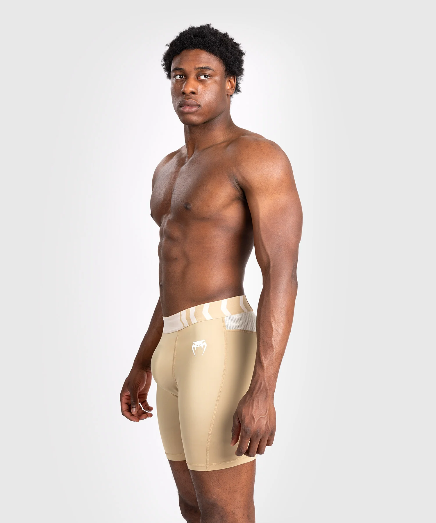 Short de compression pour Hommes Venum Tempest - Beige/Sable - Image 3