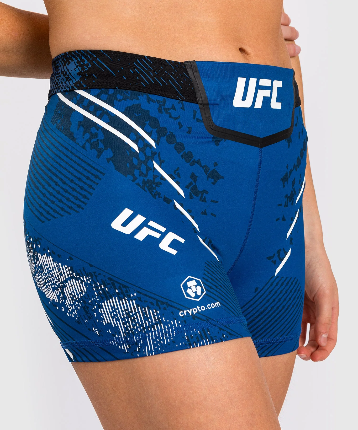 Short de Short de compression Fit pour Femmes UFC Adrenaline by Venum Authentic Fight Night - Bleu - Image 5