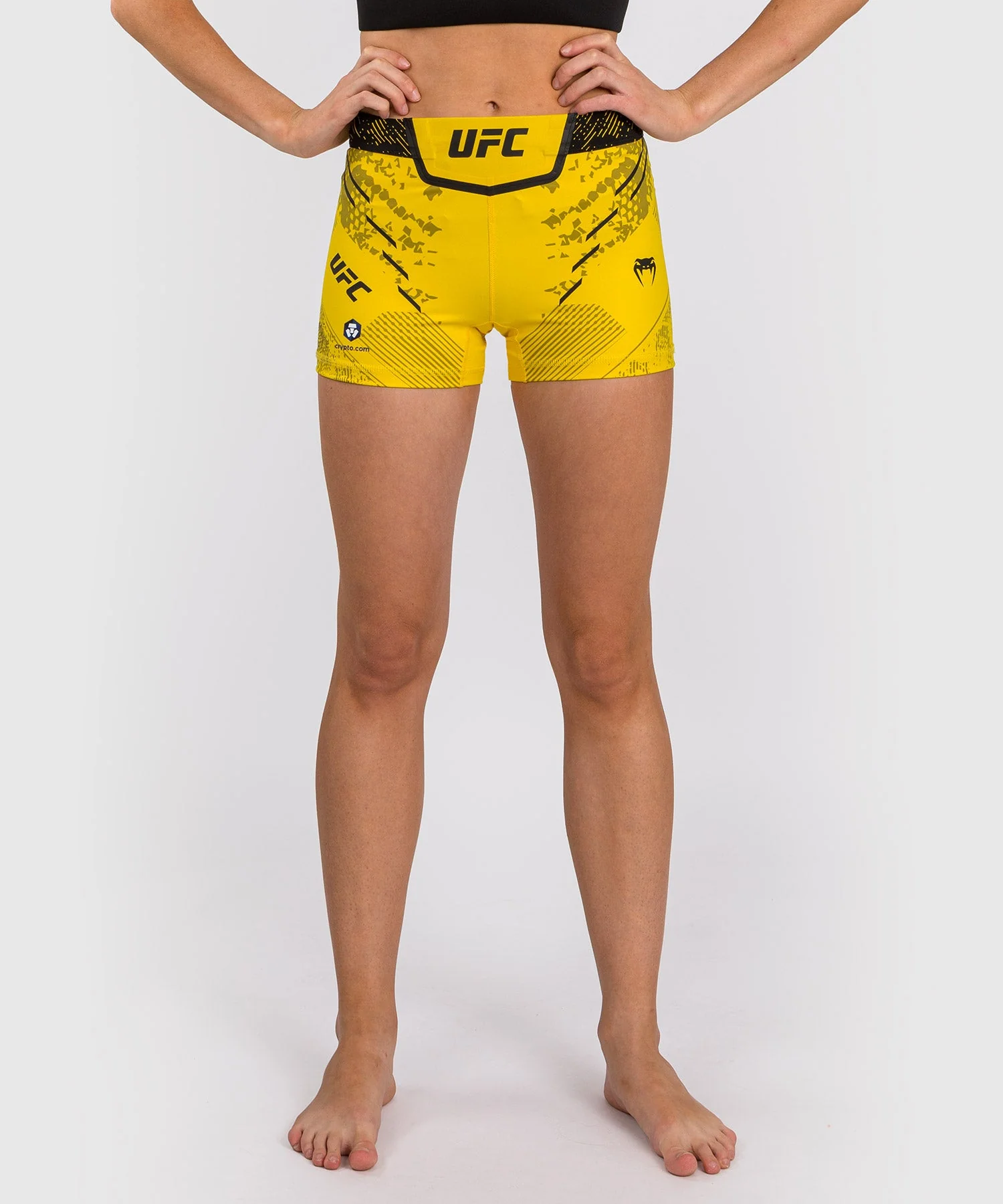 Short de Short de compression Fit pour Femmes UFC Adrenaline by Venum Authentic Fight Night - Jaune - Image 8