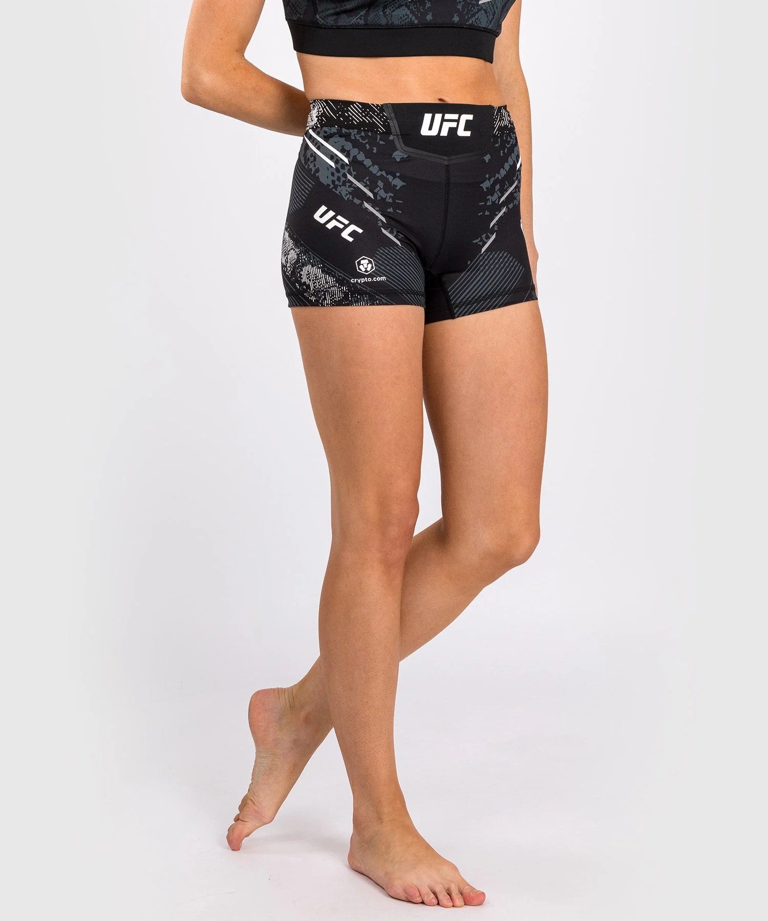 Short de Short de compression Fit pour Femmes UFC Adrenaline by Venum Authentic Fight Night - Noir - Image 2