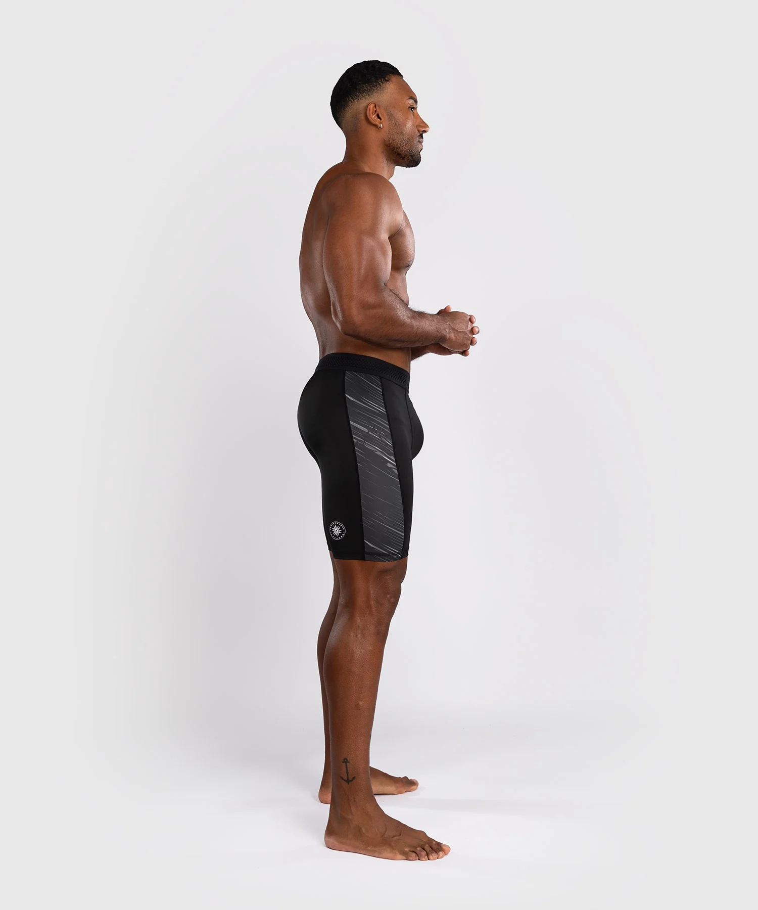 Short de compression Venum Rapid - Noir/Gris Orage - Image 2