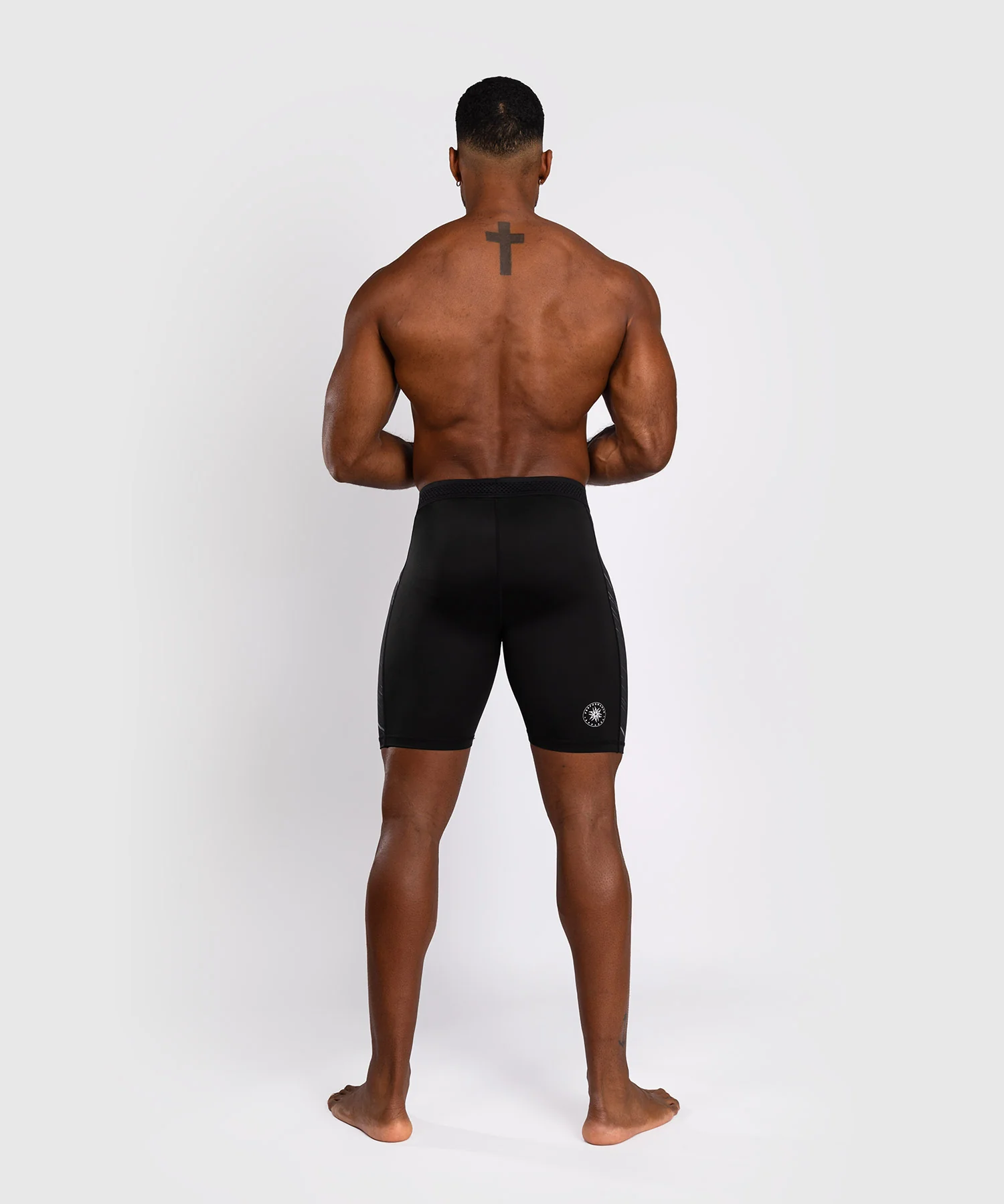 Short de compression Venum Rapid - Noir/Gris Orage - Image 3