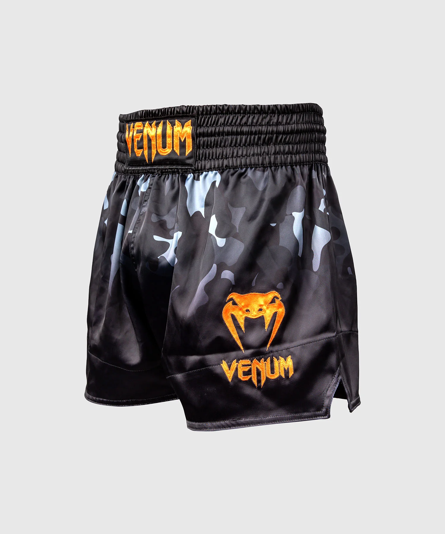 Short de Muay Thaï Venum Classic - Camo Noir/Orange - Image 2
