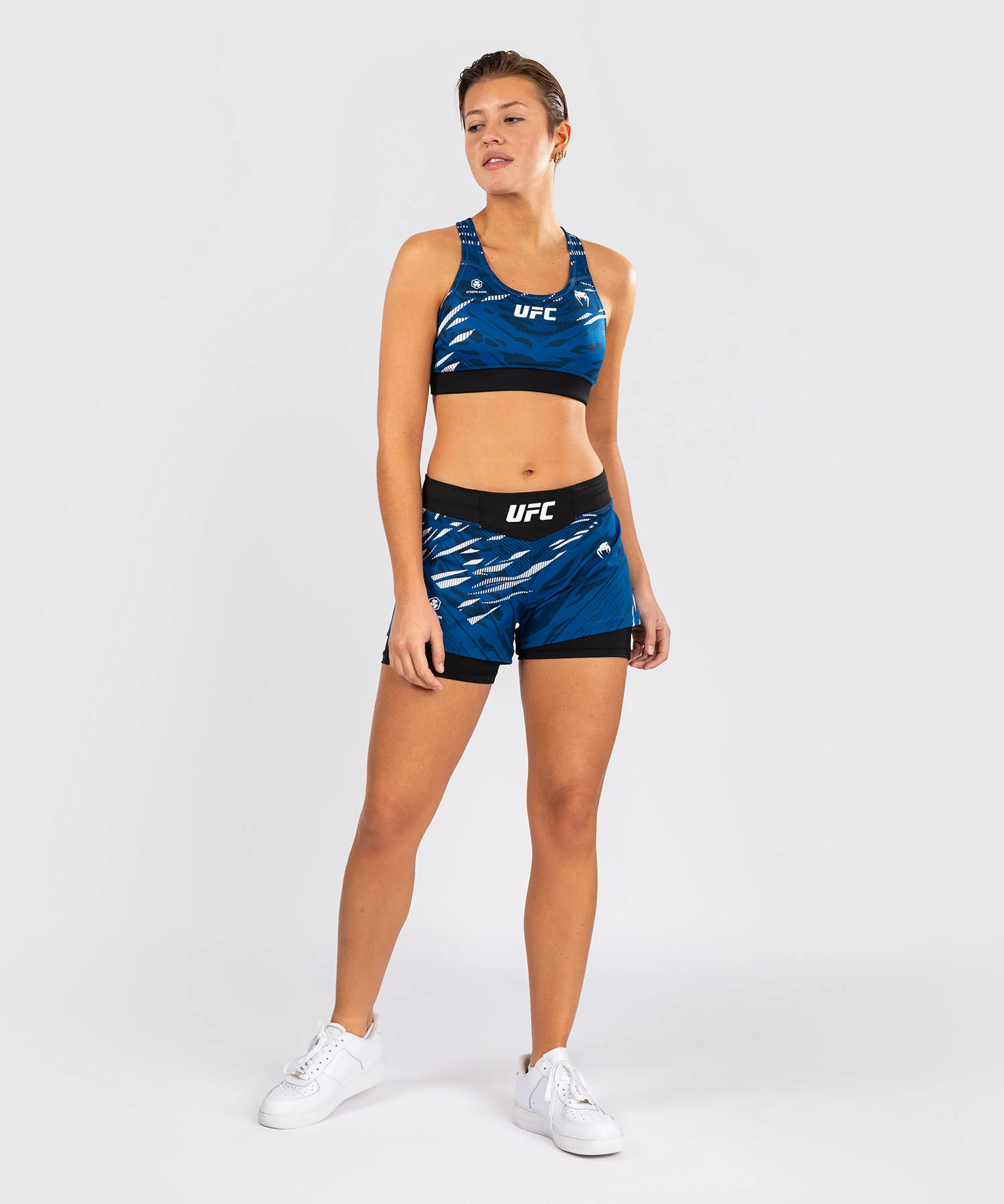 Shorts de Combat pour Femmes UFC Fusion by Venum Authentic Fight Night - Bleu - Image 7