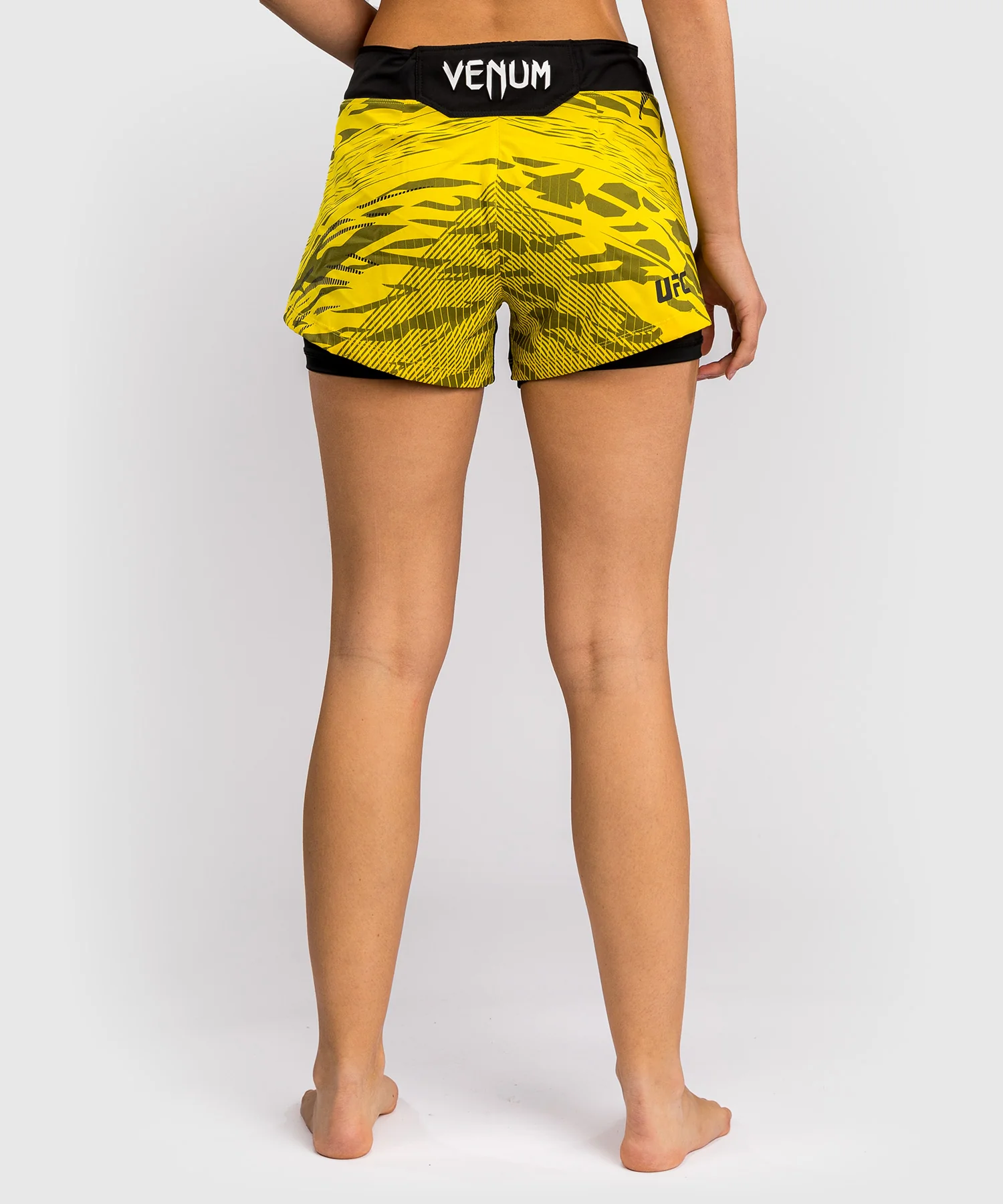 Shorts de Combat pour Femmes UFC Fusion by Venum Authentic Fight Night - Jaune - Image 3