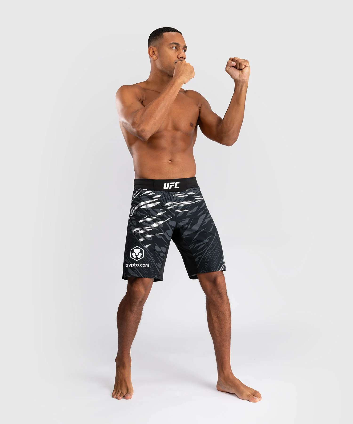 Shorts de Combat pour Hommes UFC Fusion by Venum Authentic Fight Night - Coupe Longue - Noir - Image 6
