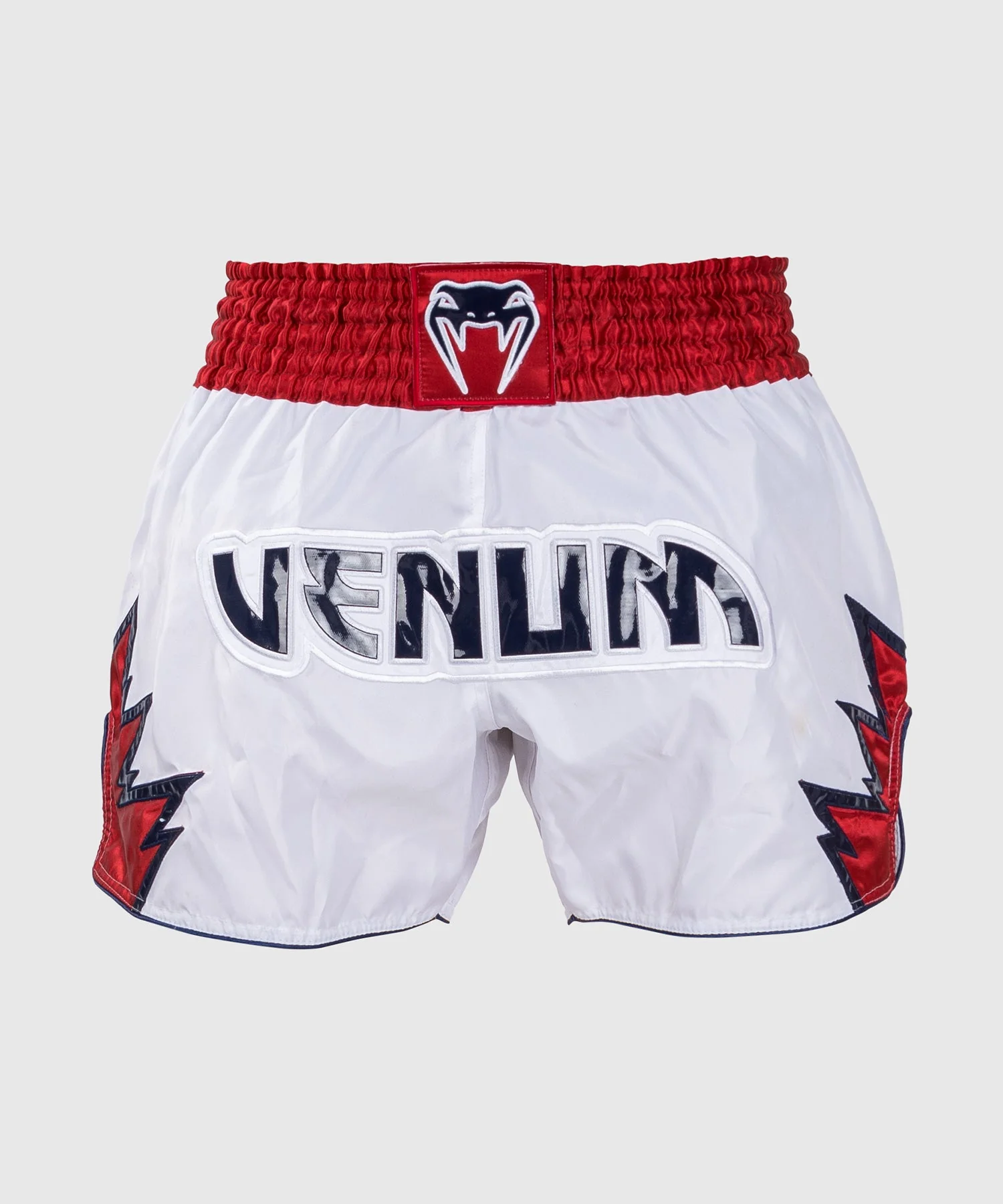 Shorts de Muay Thai Venum Inferno - Blanc/Rouge
