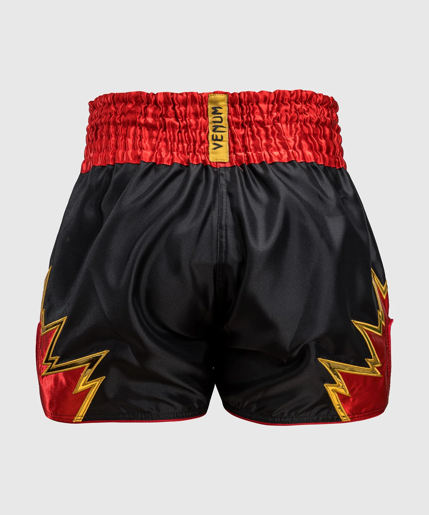 Shorts de Muay Thai Venum Inferno - Noir/Or/Rouge - Image 3