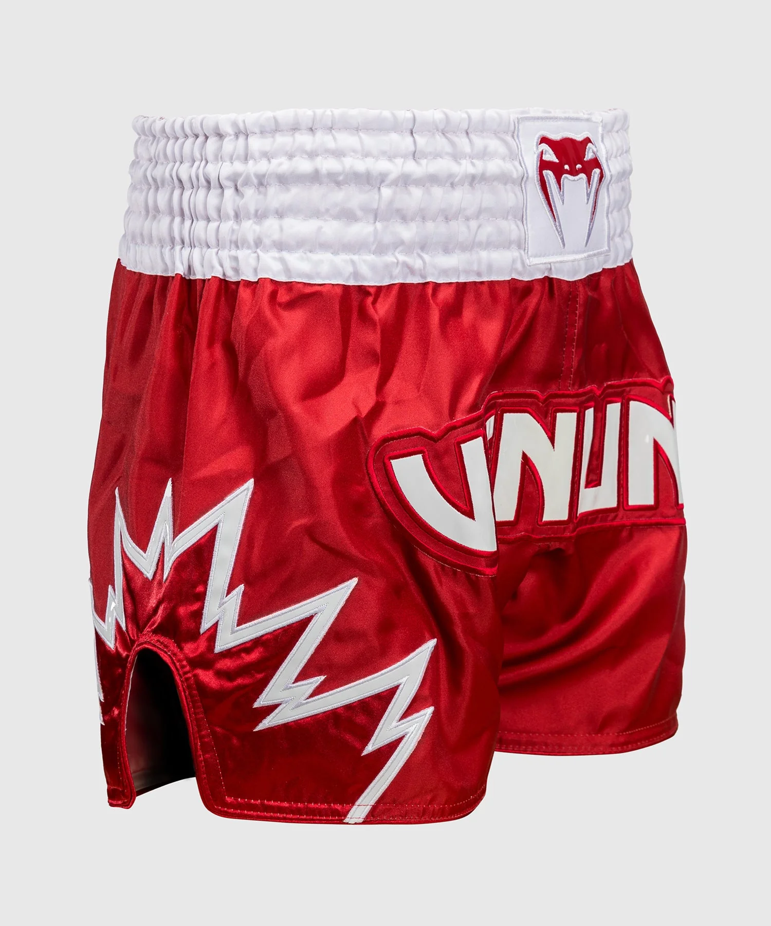 Shorts de Muay Thai Venum Inferno - Rouge/Blanc - Image 4
