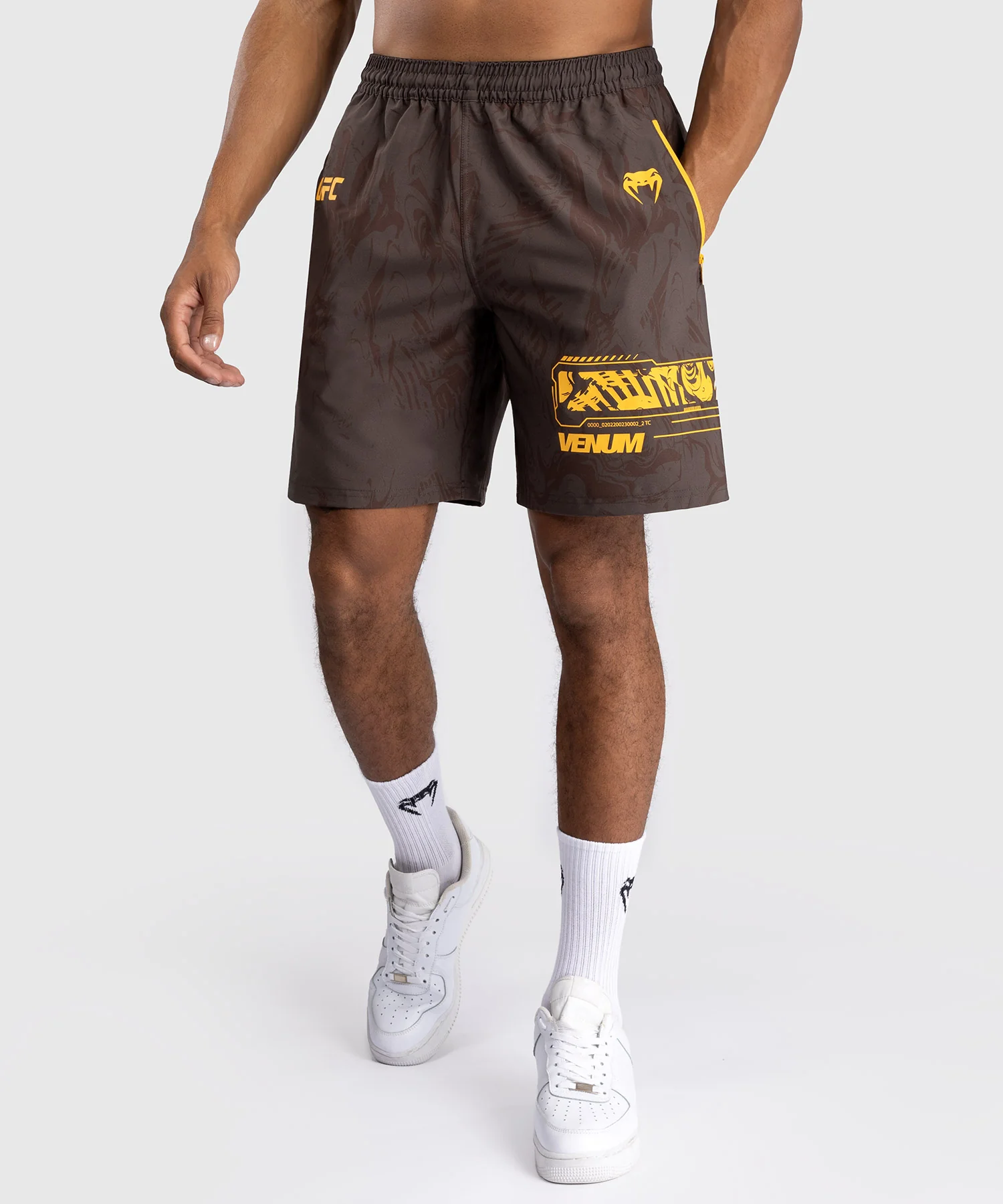 Shorts Performance pour Hommes UFC Fusion by Venum Fight Week - Marron Terrestre