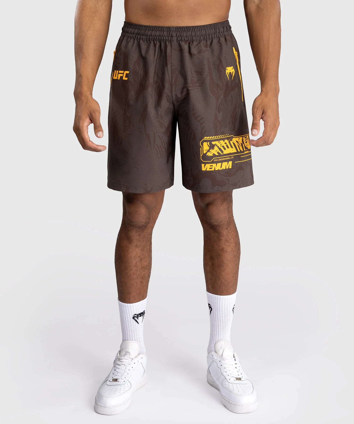 Shorts Performance pour Hommes UFC Fusion by Venum Fight Week - Marron Terrestre - Image 3