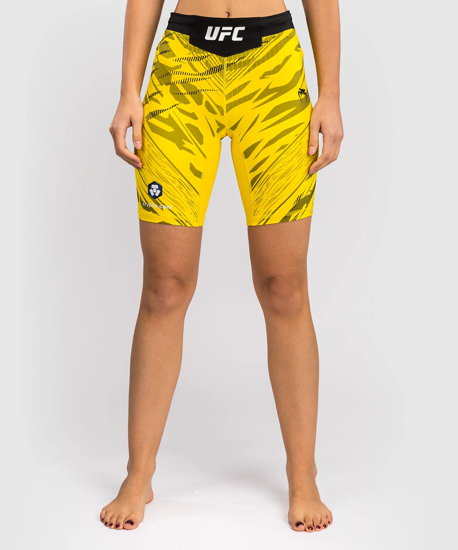Short de compression pour Femmes UFC Fusion by Venum Authentic Fight Night - Coupe Longue - Jaune