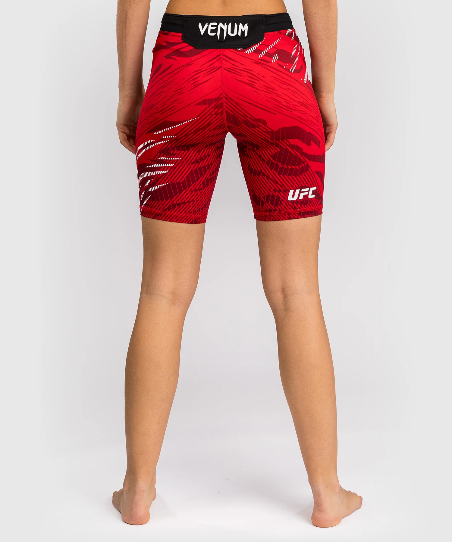 Short de compression pour Femmes UFC Fusion by Venum Authentic Fight Night - Coupe Longue - Rouge - Image 3
