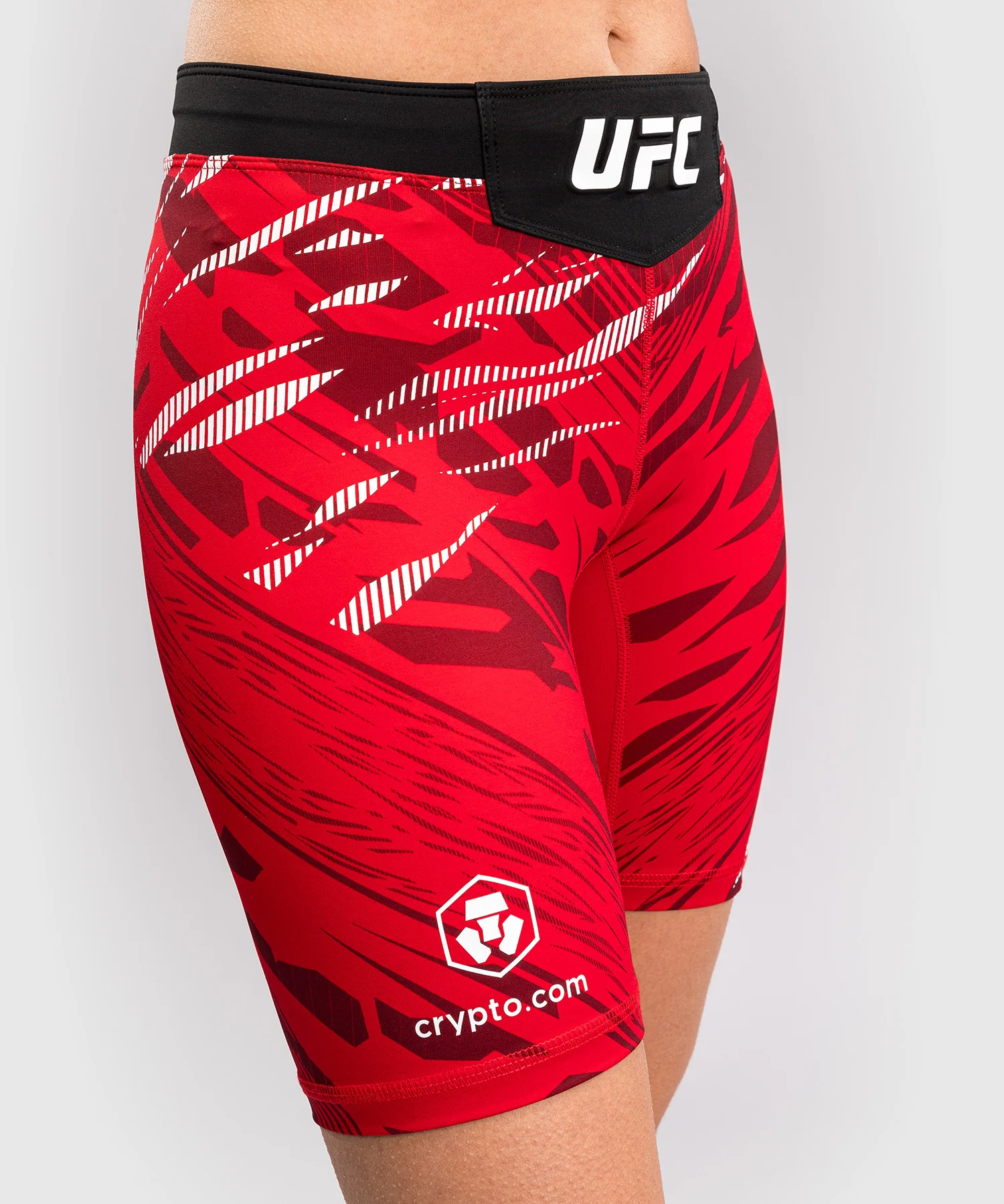 Short de compression pour Femmes UFC Fusion by Venum Authentic Fight Night - Coupe Longue - Rouge - Image 4