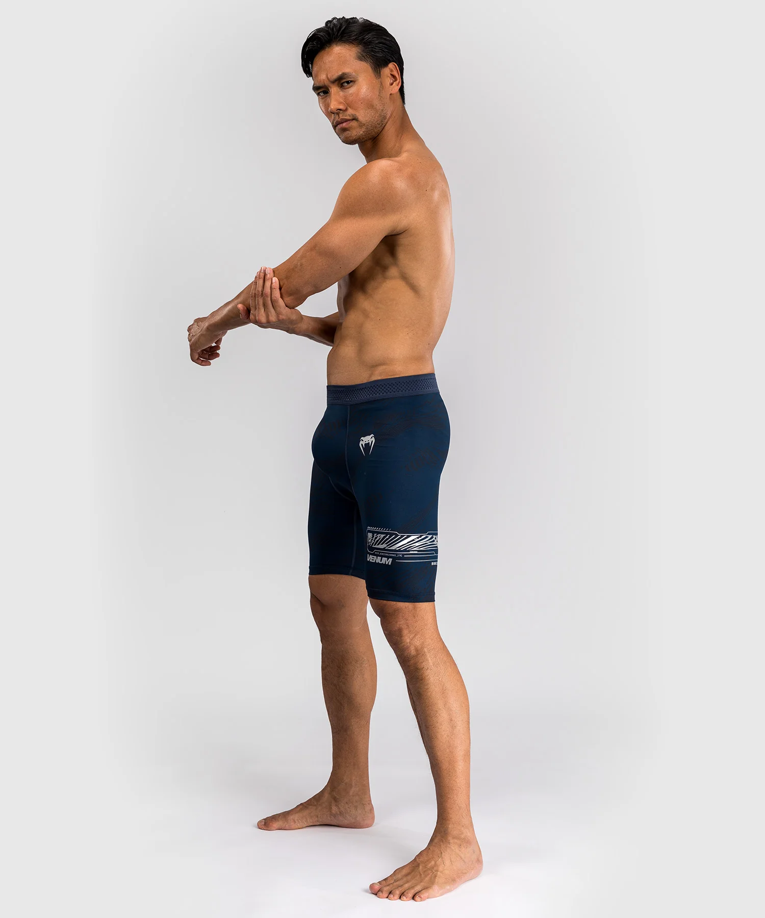 Short de compression pour Hommes UFC Fusion by Venum Fight Week - Bleu Océanique - Image 4