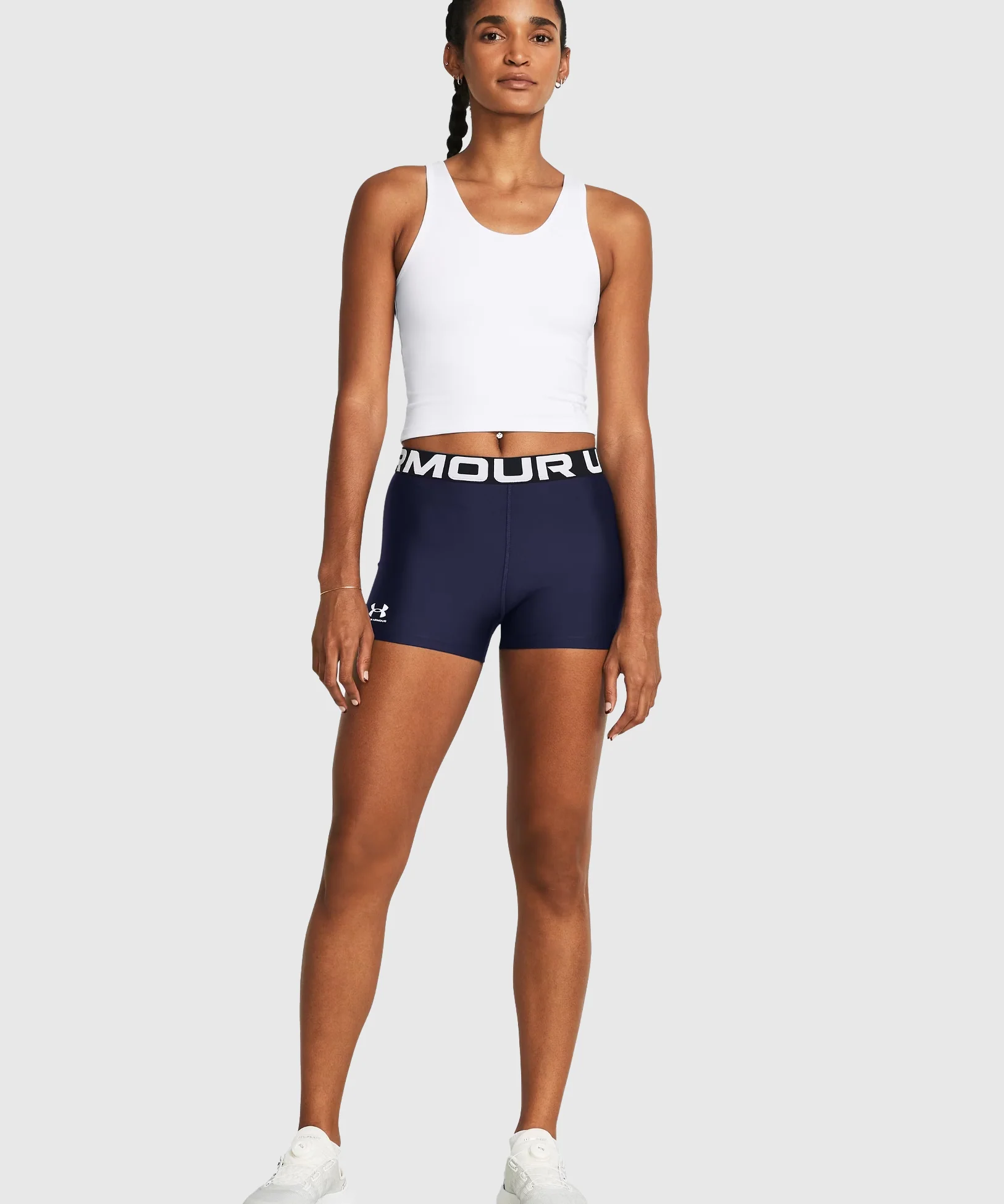 Shorty Under Armour Heatgear® Pour Femme - Bleu Marine - Image 3