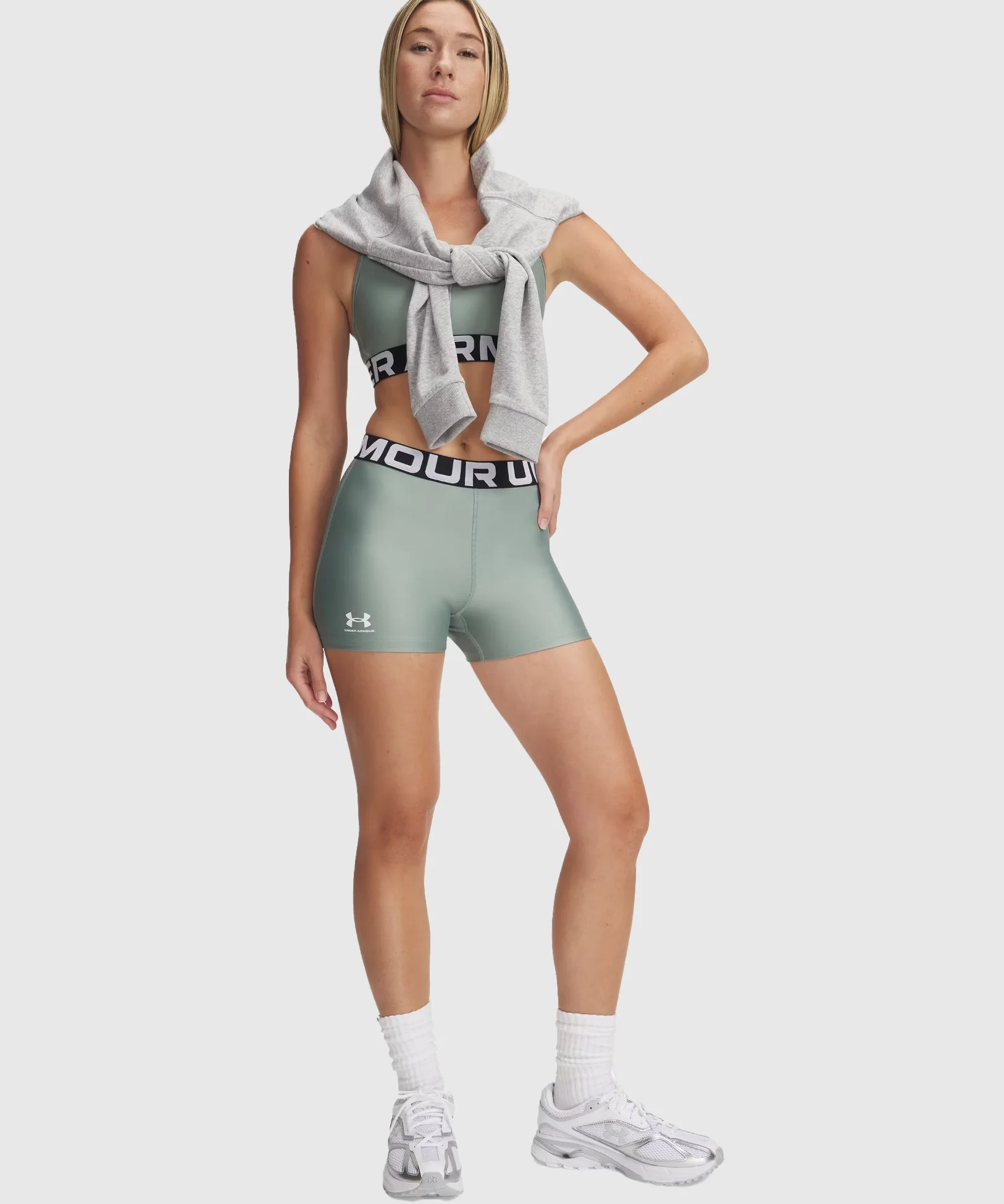 Shorty Under Armour Heatgear® Pour Femme - Vert - Image 3