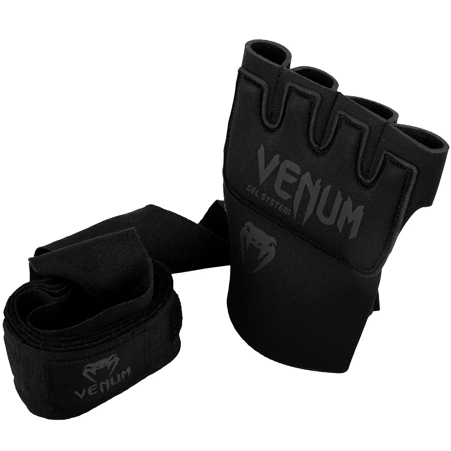 Bandages de boxe Venum Gel Kontact – Noir/Noir - Image 4